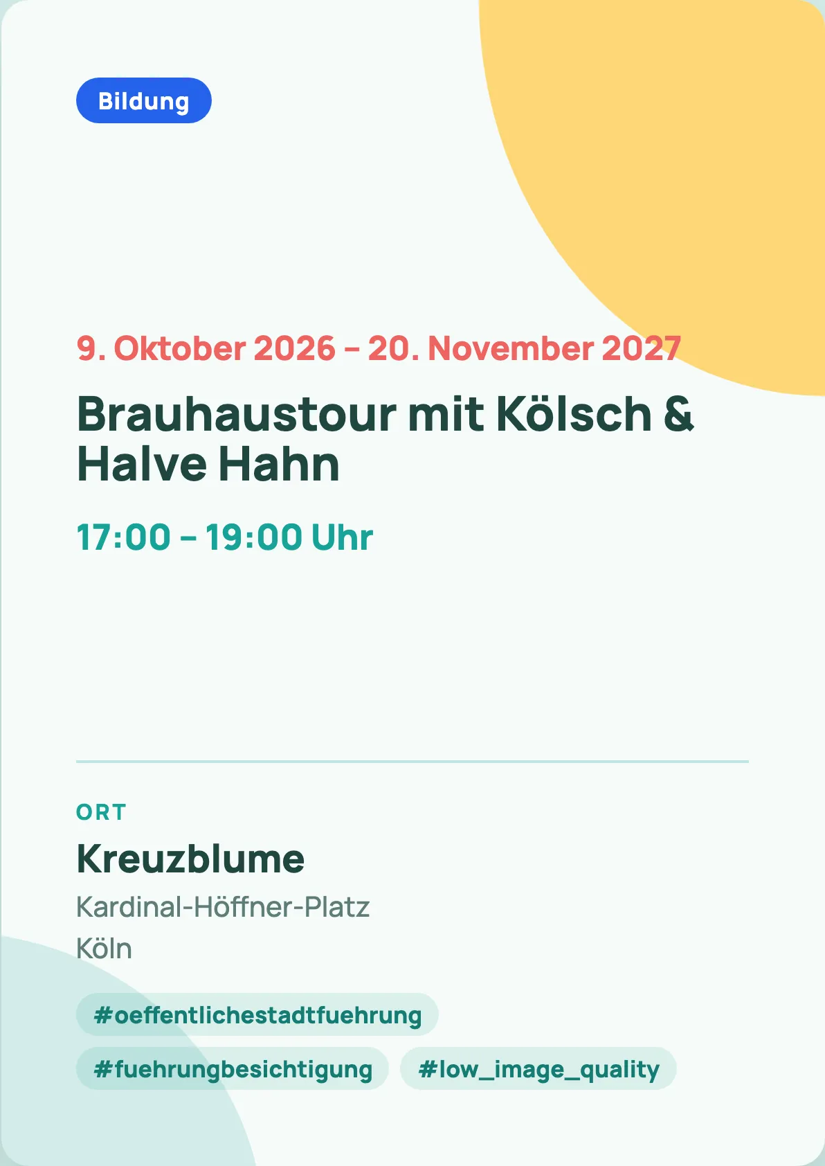 Veranstaltungsflyer