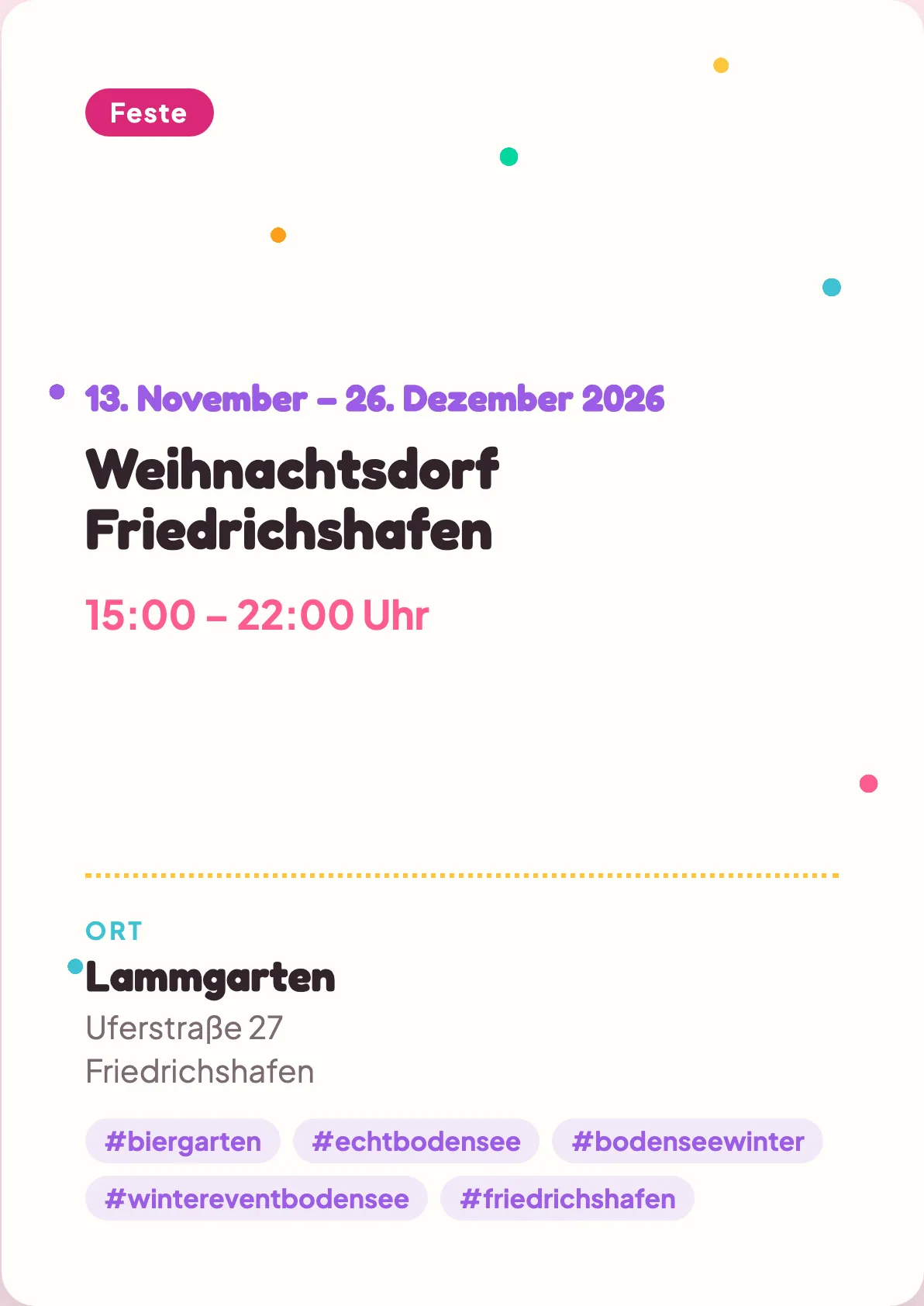 Veranstaltungsflyer