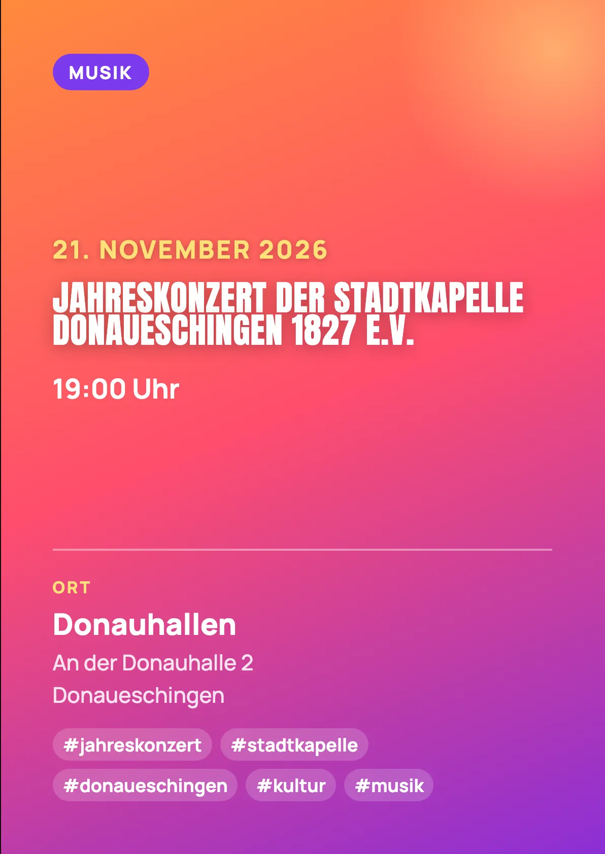 Veranstaltungsflyer
