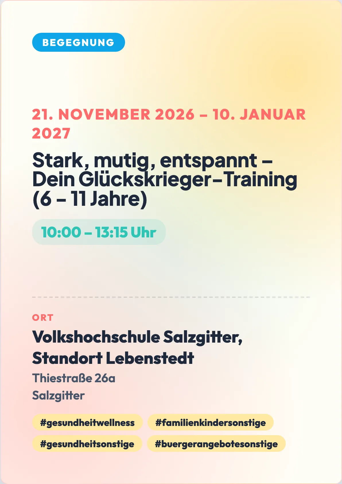 Veranstaltungsflyer