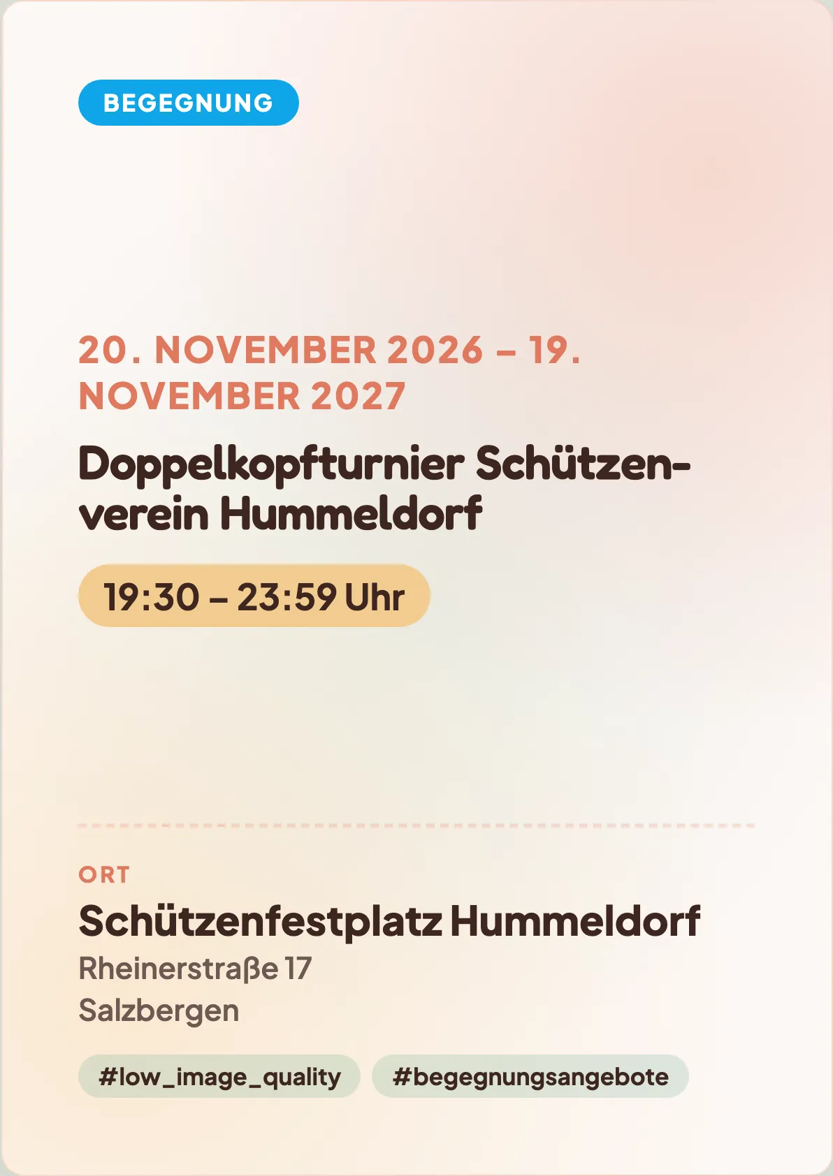 Veranstaltungsflyer