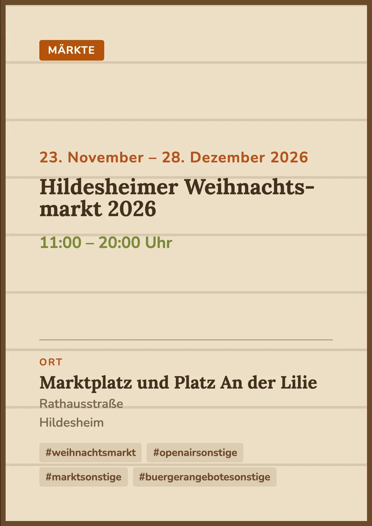 Veranstaltungsflyer