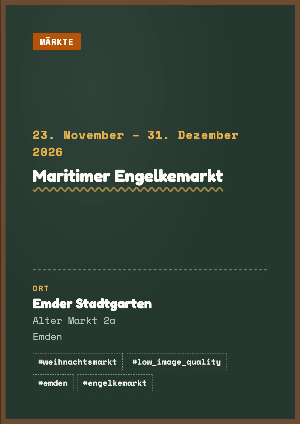 Veranstaltungsflyer