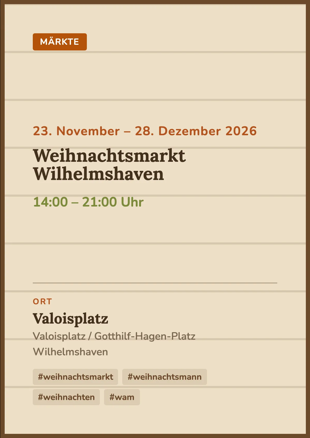 Veranstaltungsflyer