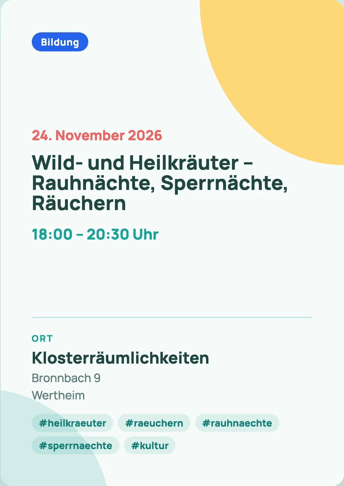 Veranstaltungsflyer