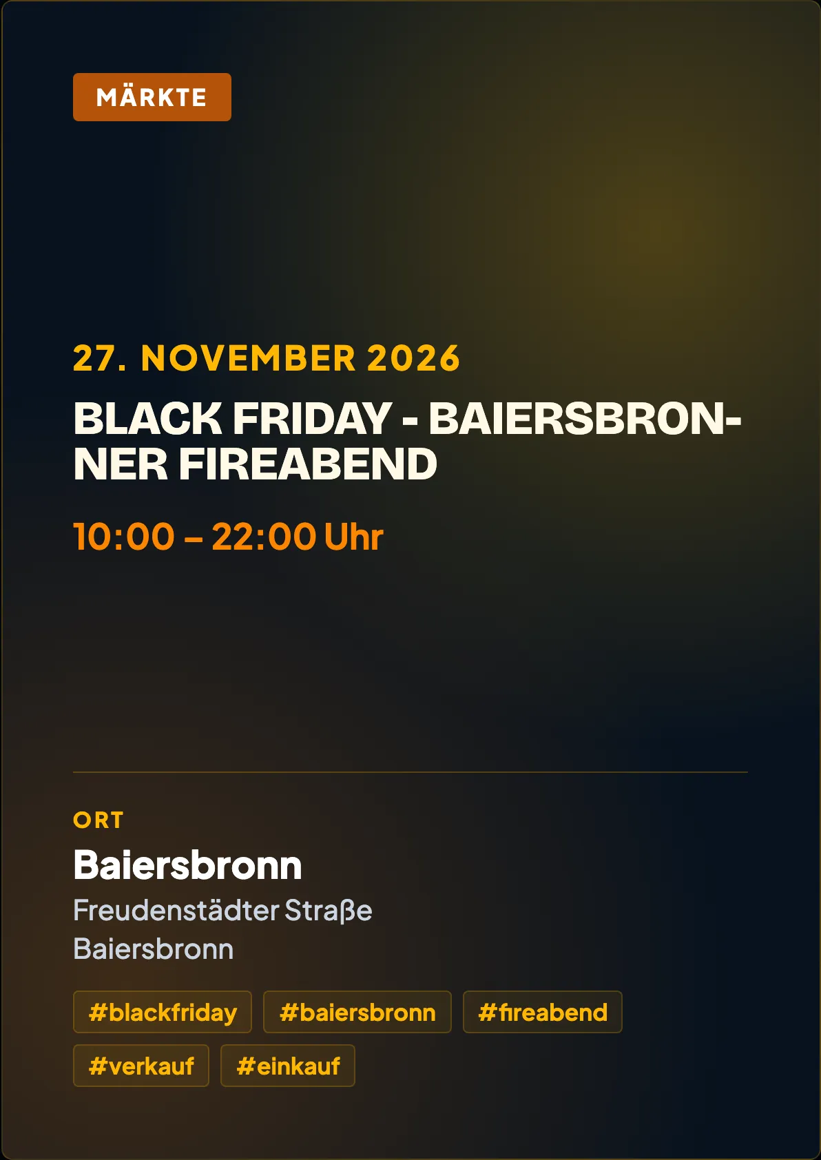 Veranstaltungsflyer