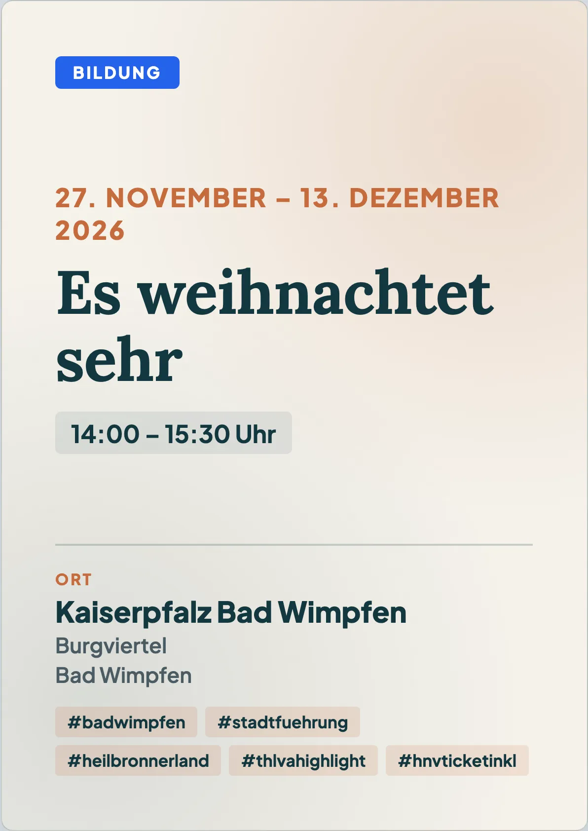 Veranstaltungsflyer