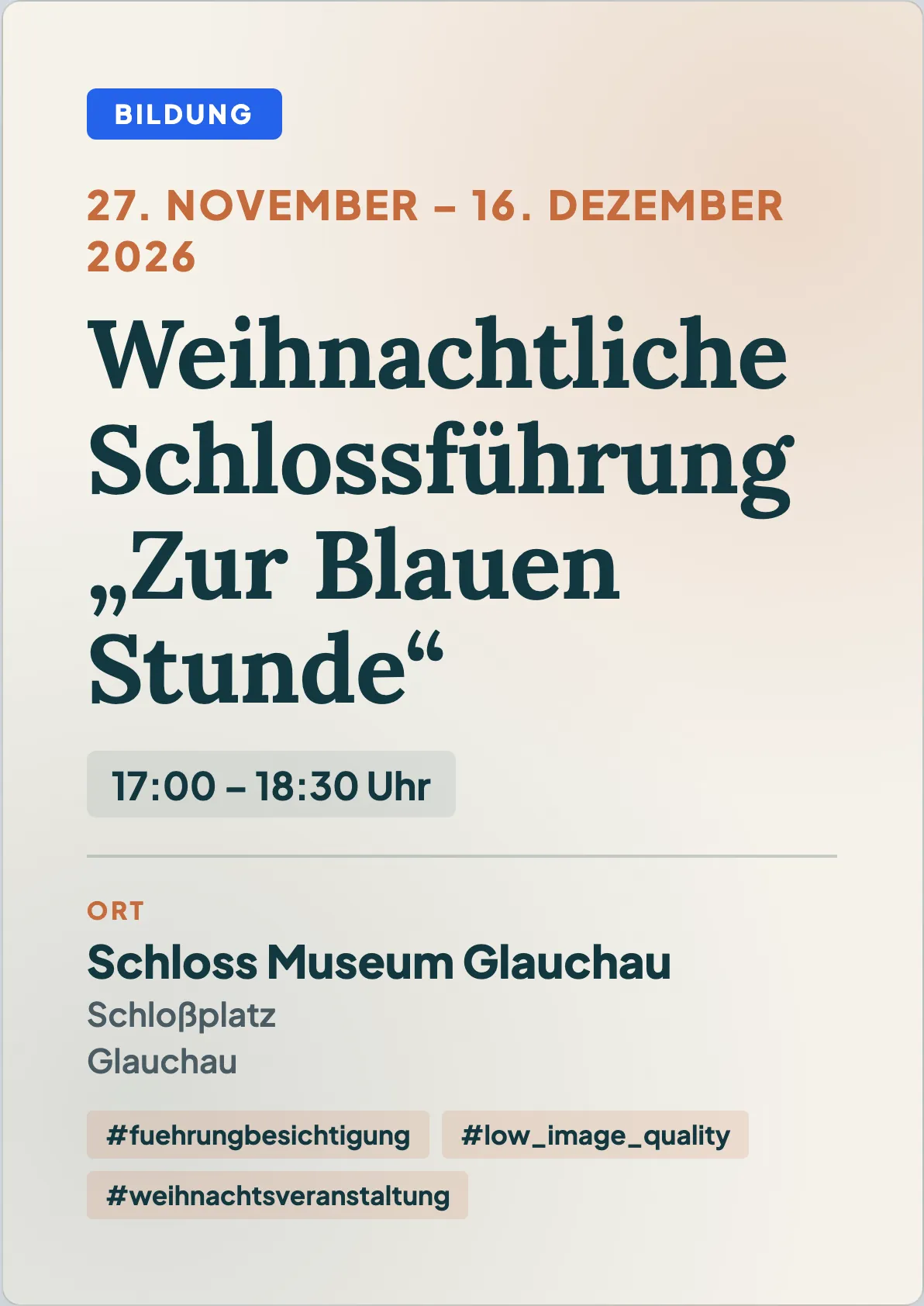 Veranstaltungsflyer