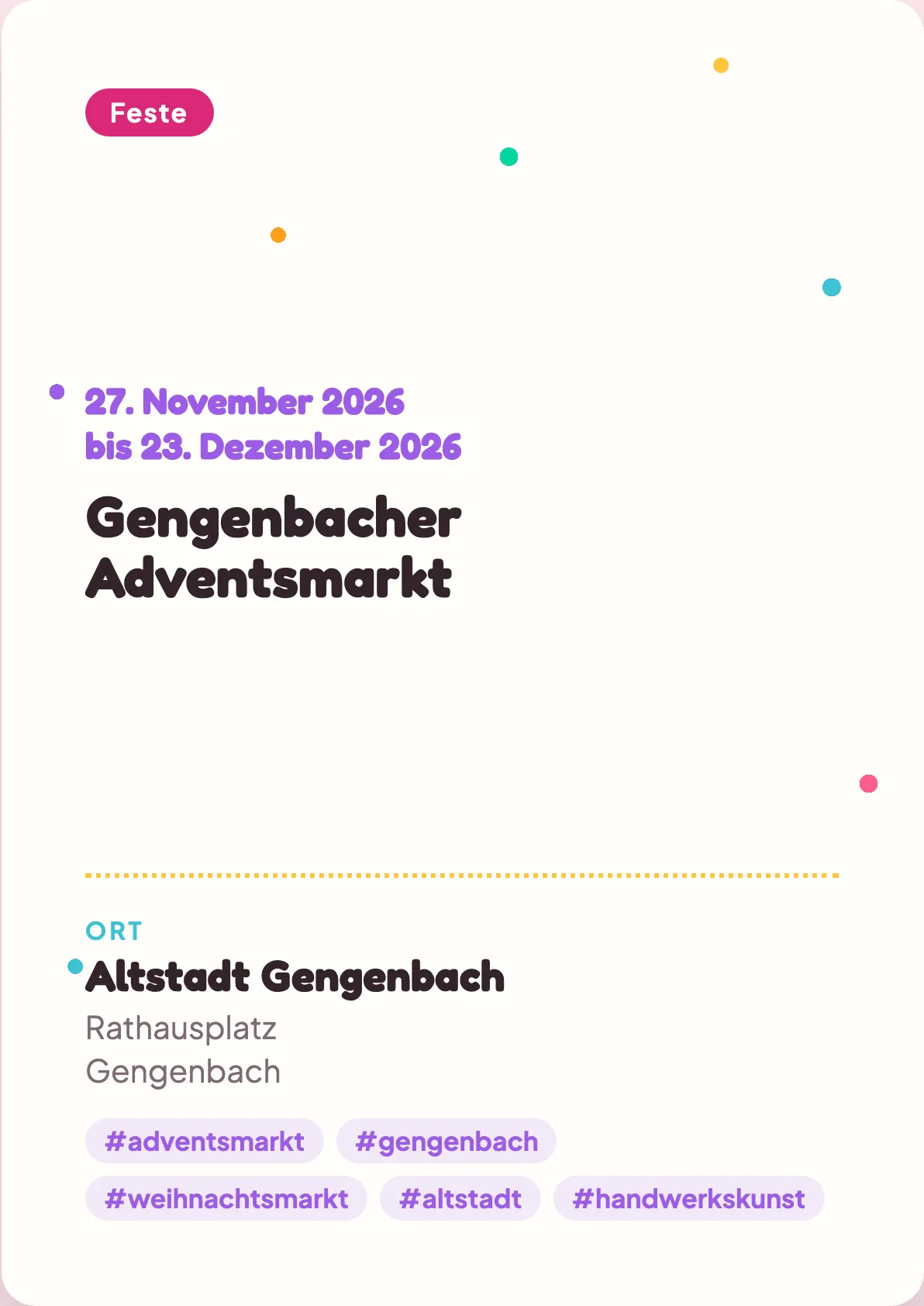 Veranstaltungsflyer