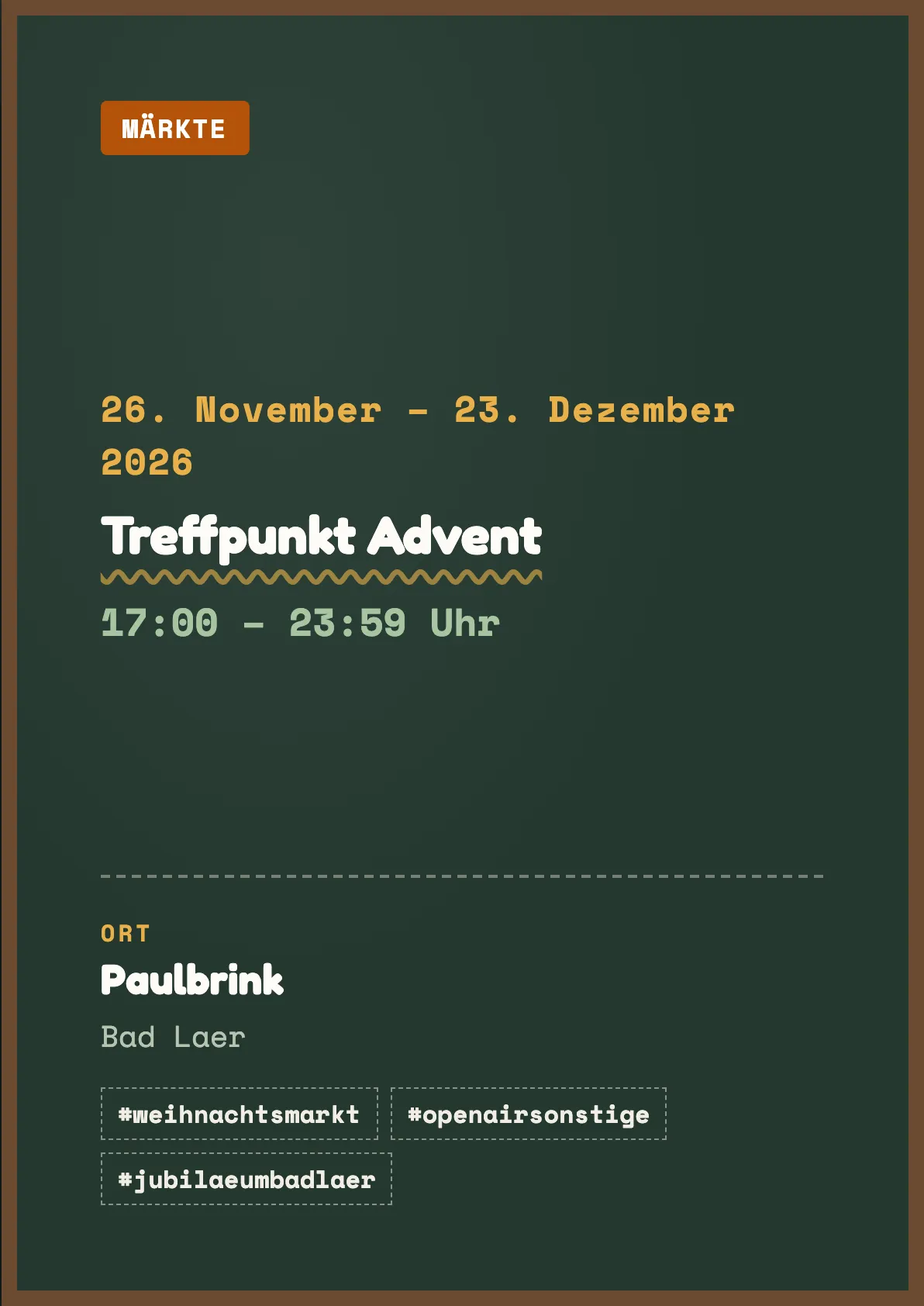 Veranstaltungsflyer