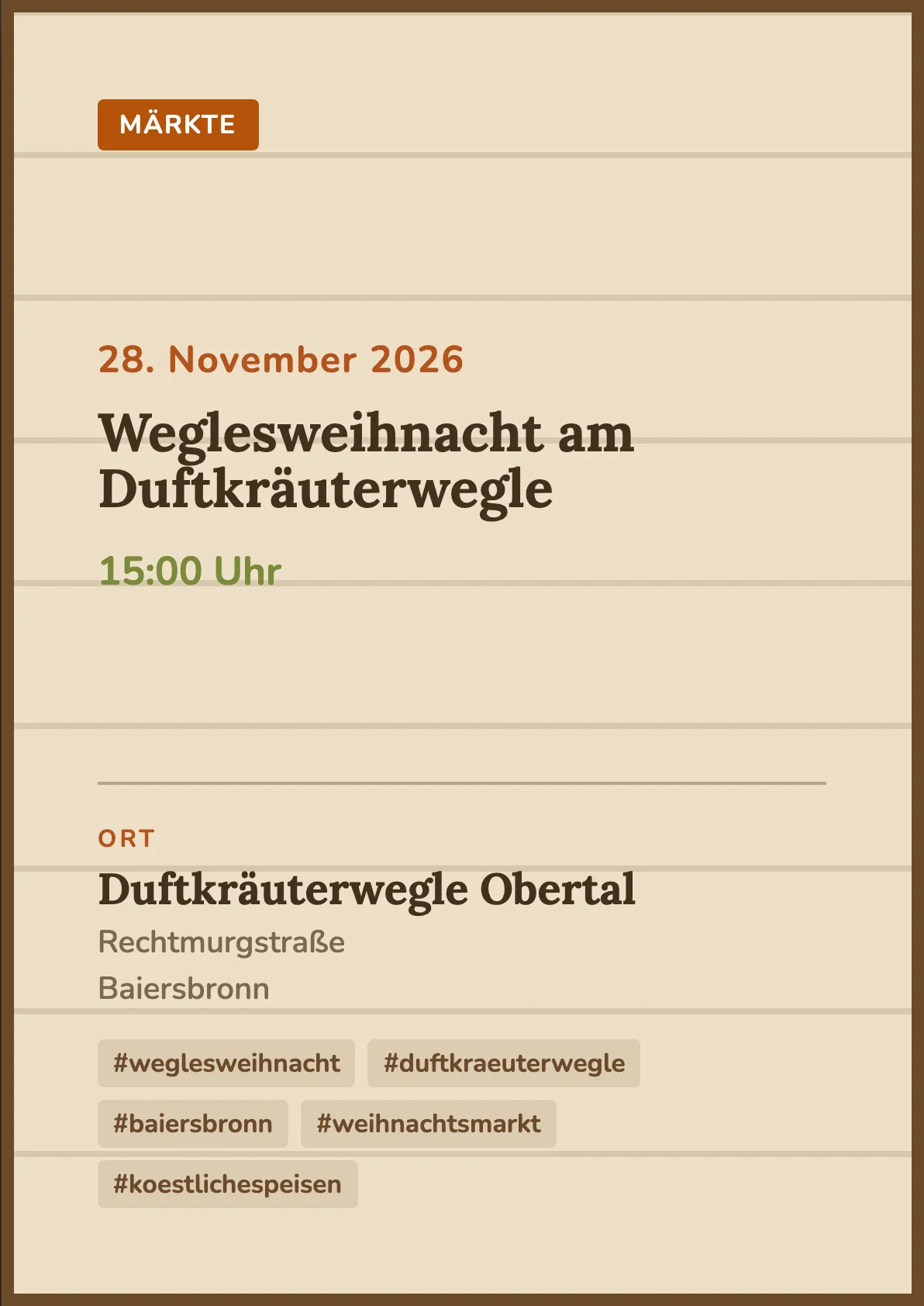 Veranstaltungsflyer