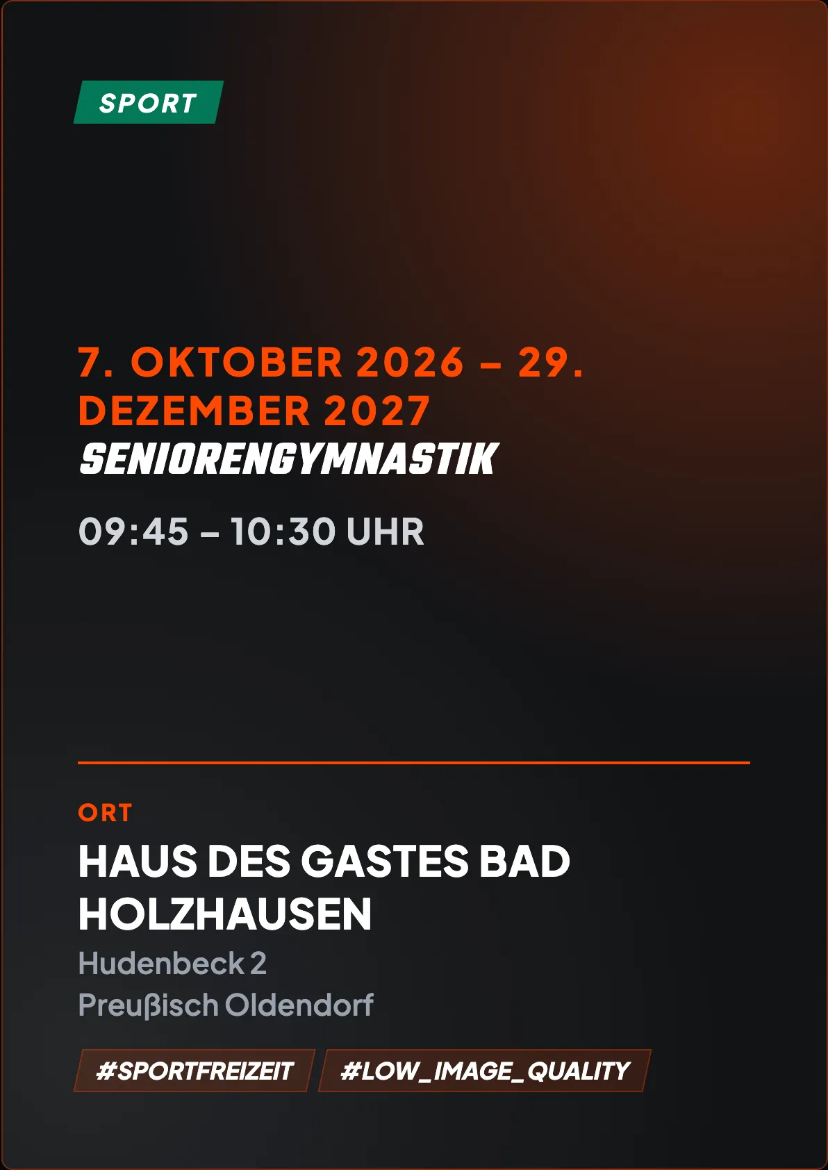Veranstaltungsflyer