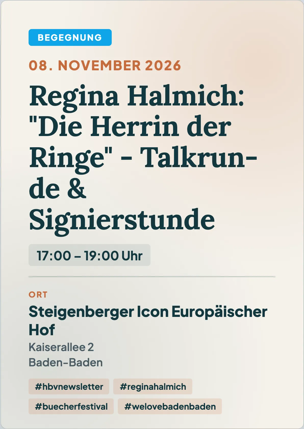 Veranstaltungsflyer