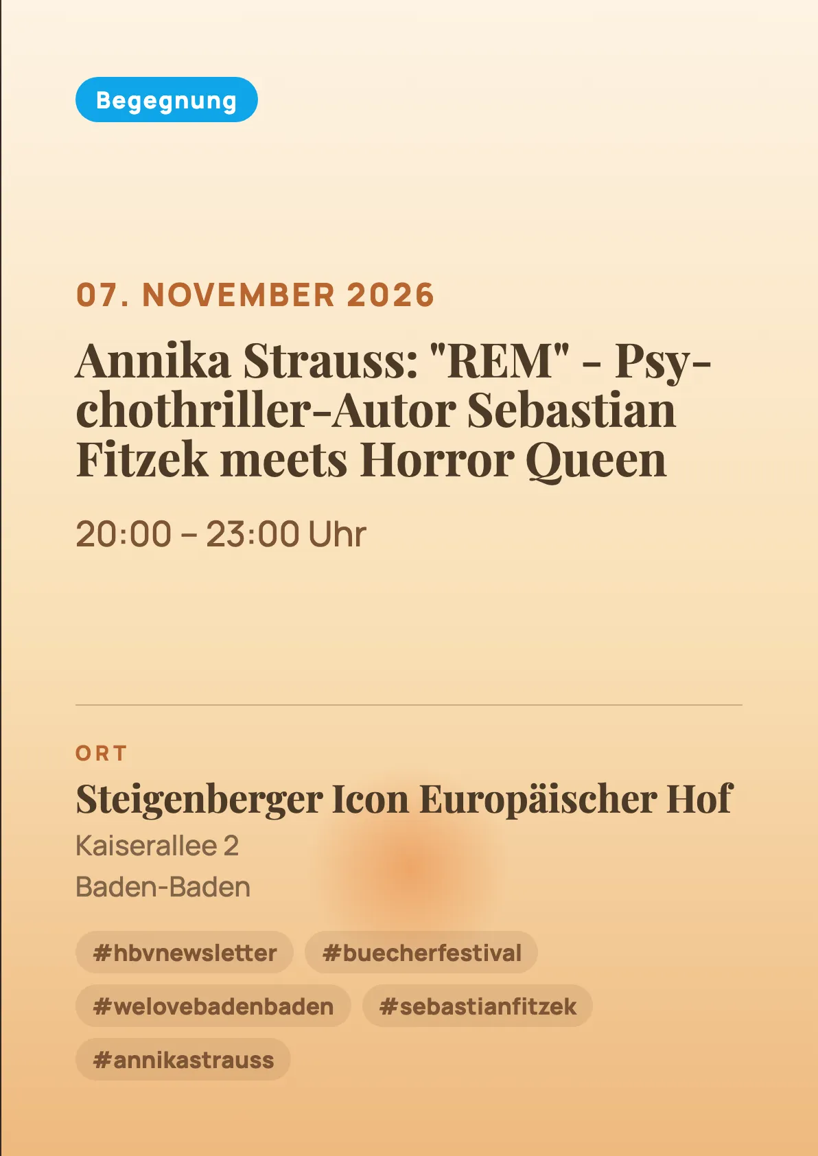 Veranstaltungsflyer