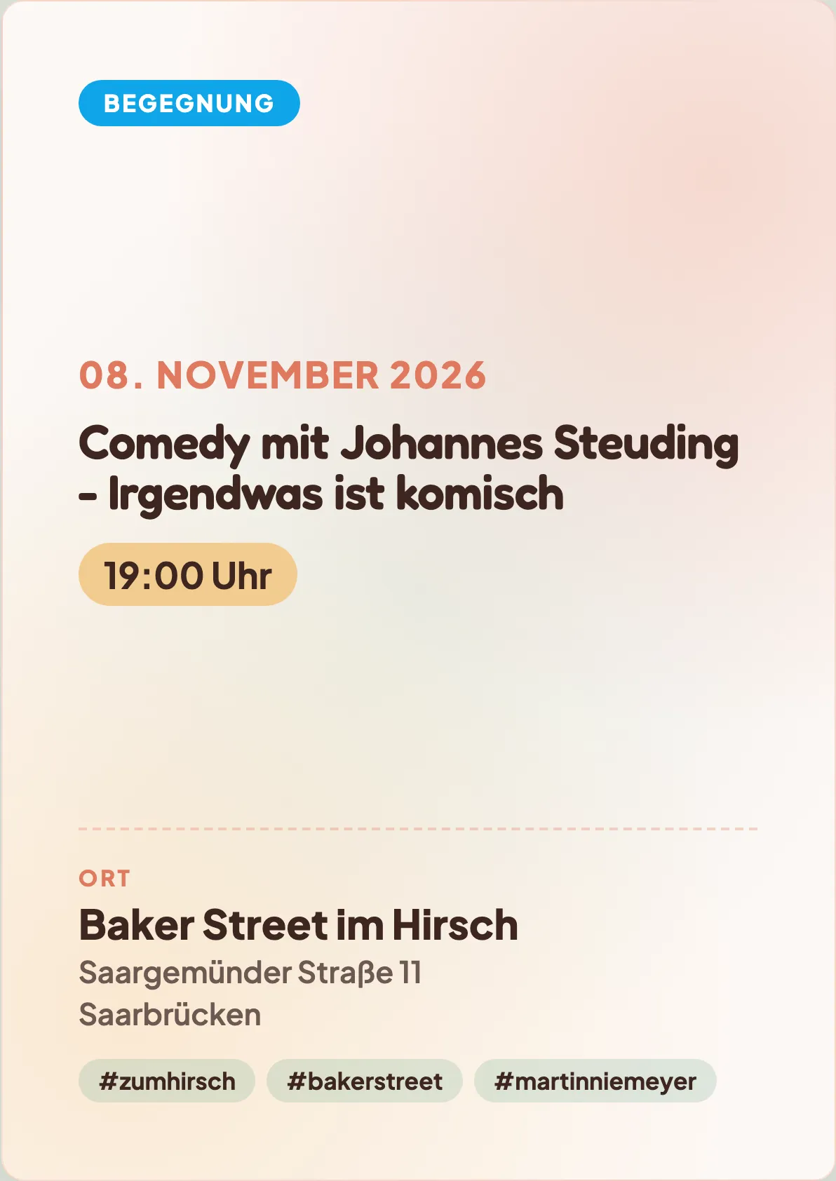 Veranstaltungsflyer