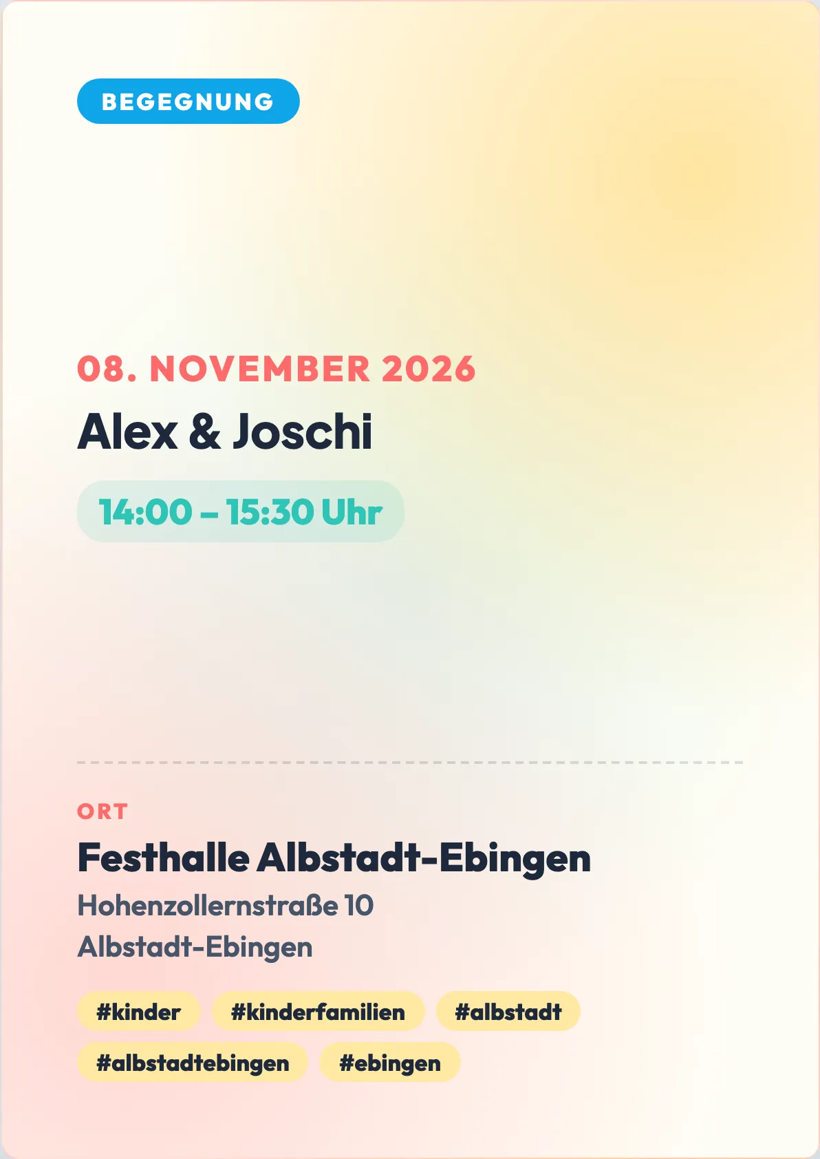 Veranstaltungsflyer