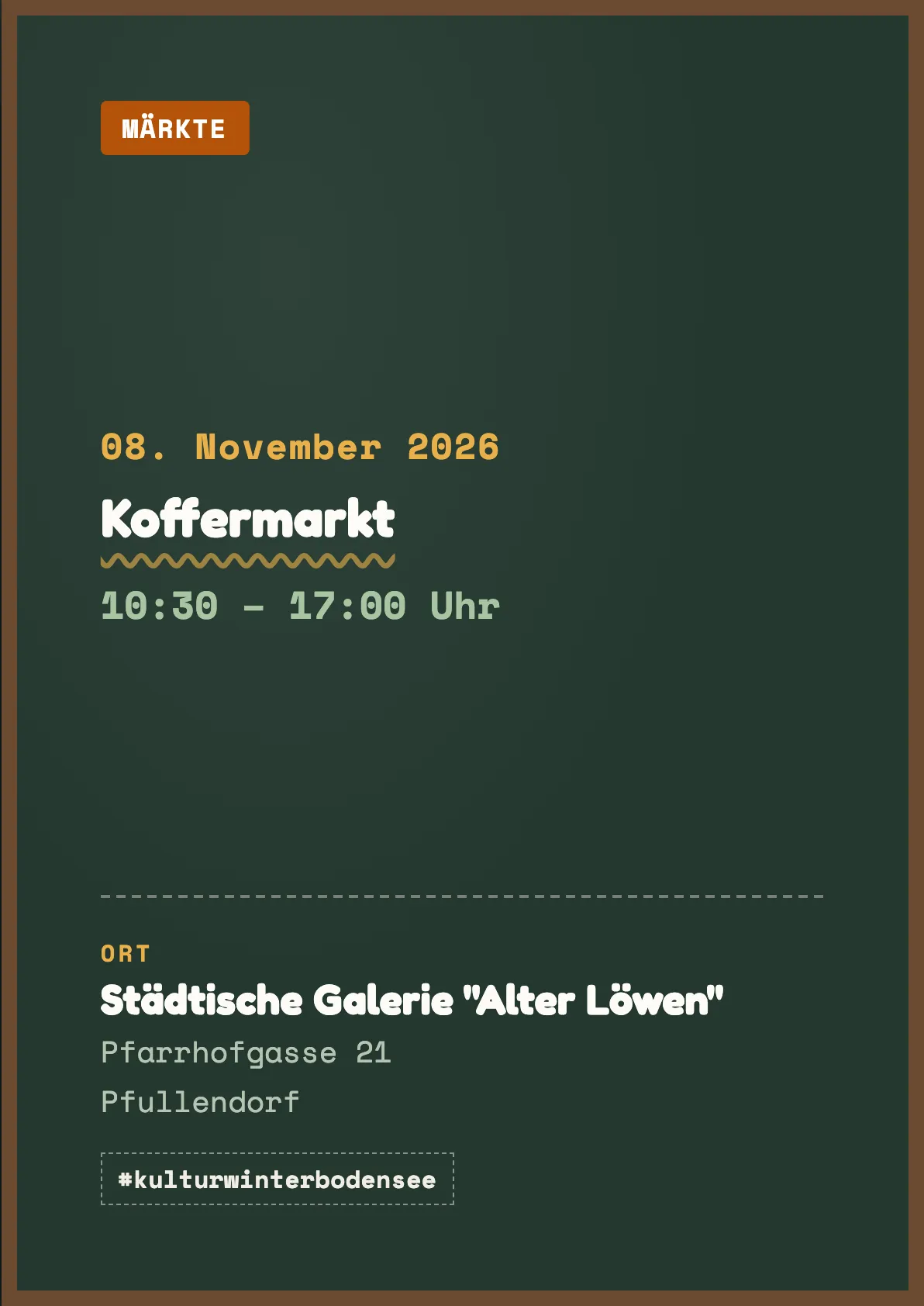 Veranstaltungsflyer