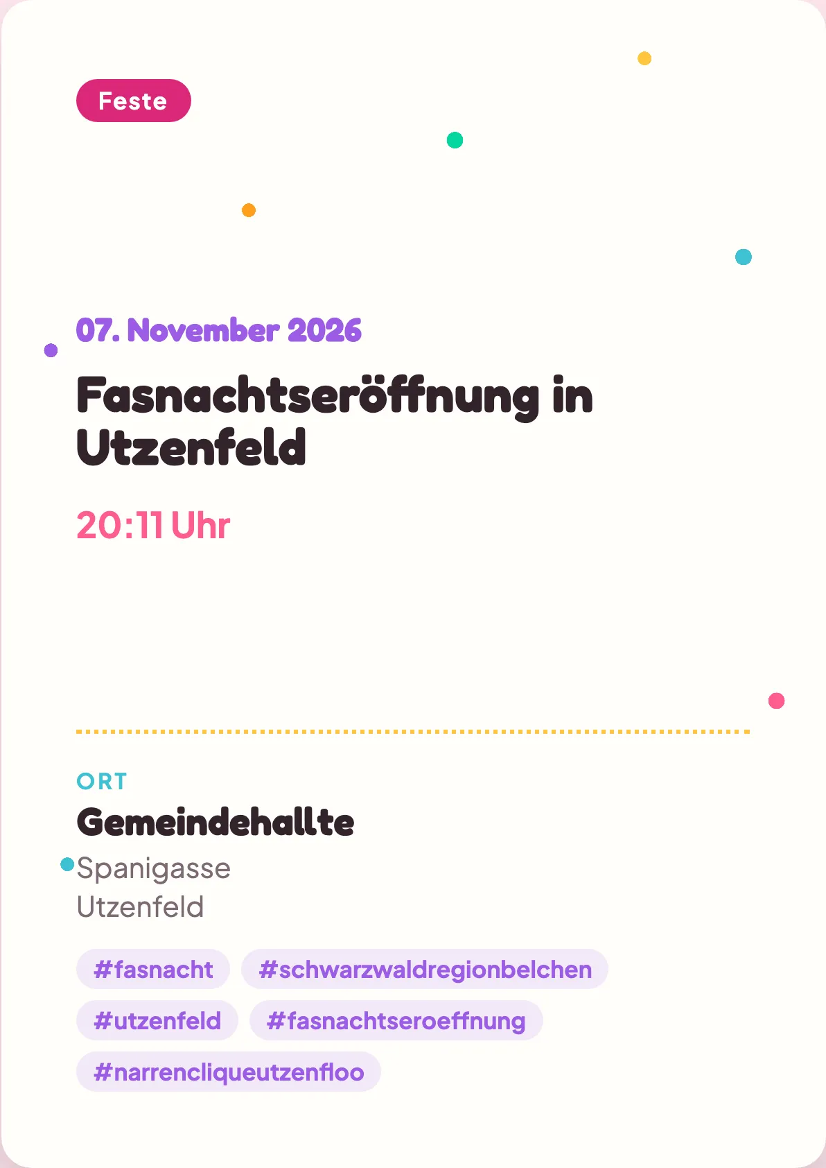 Veranstaltungsflyer
