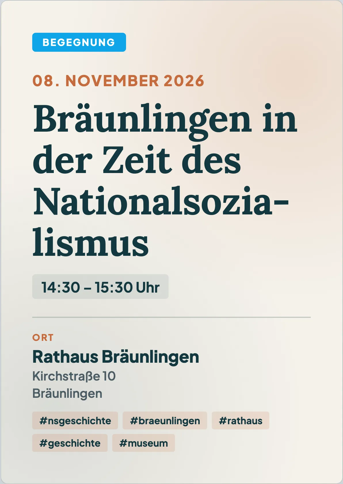 Veranstaltungsflyer