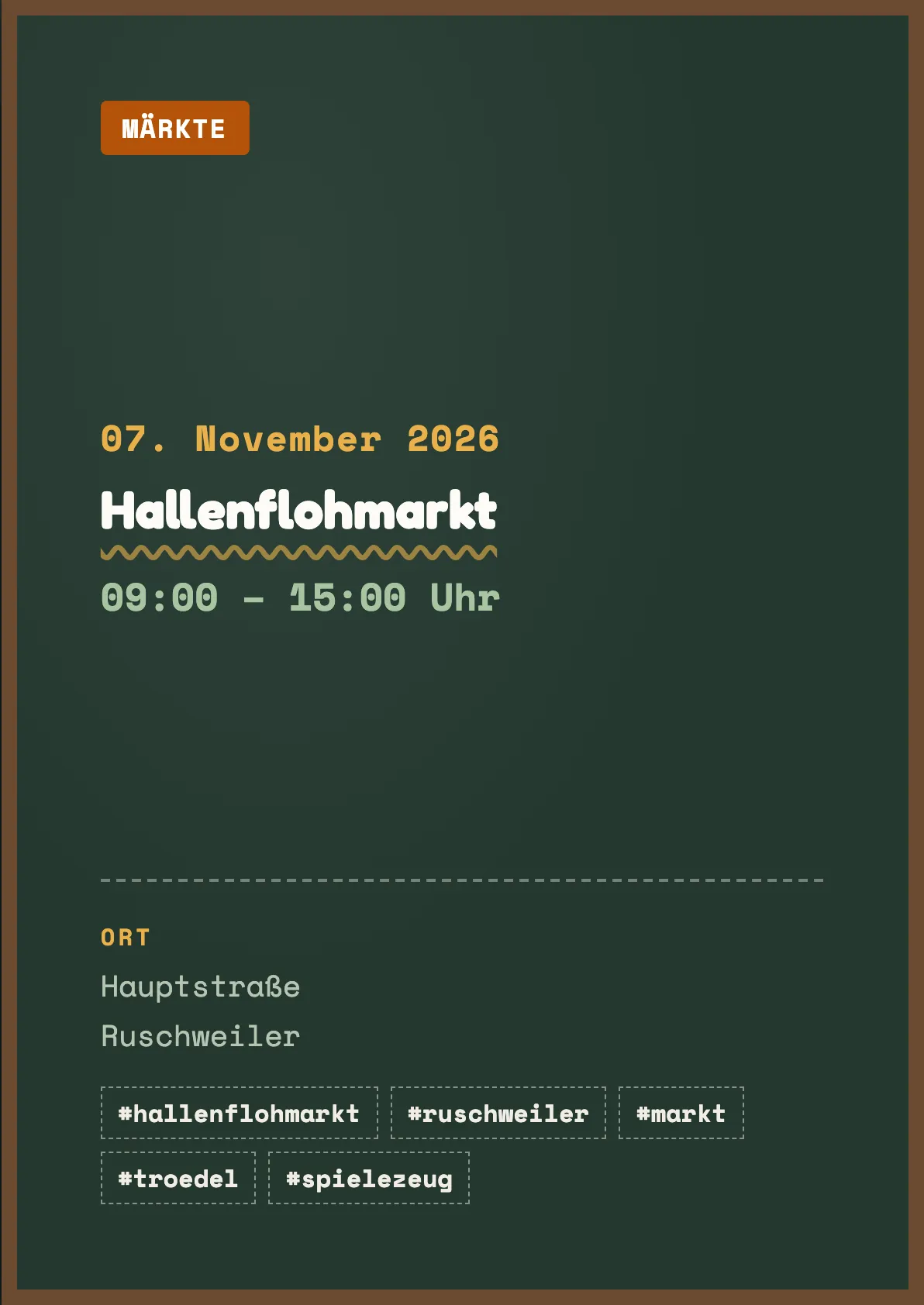Veranstaltungsflyer