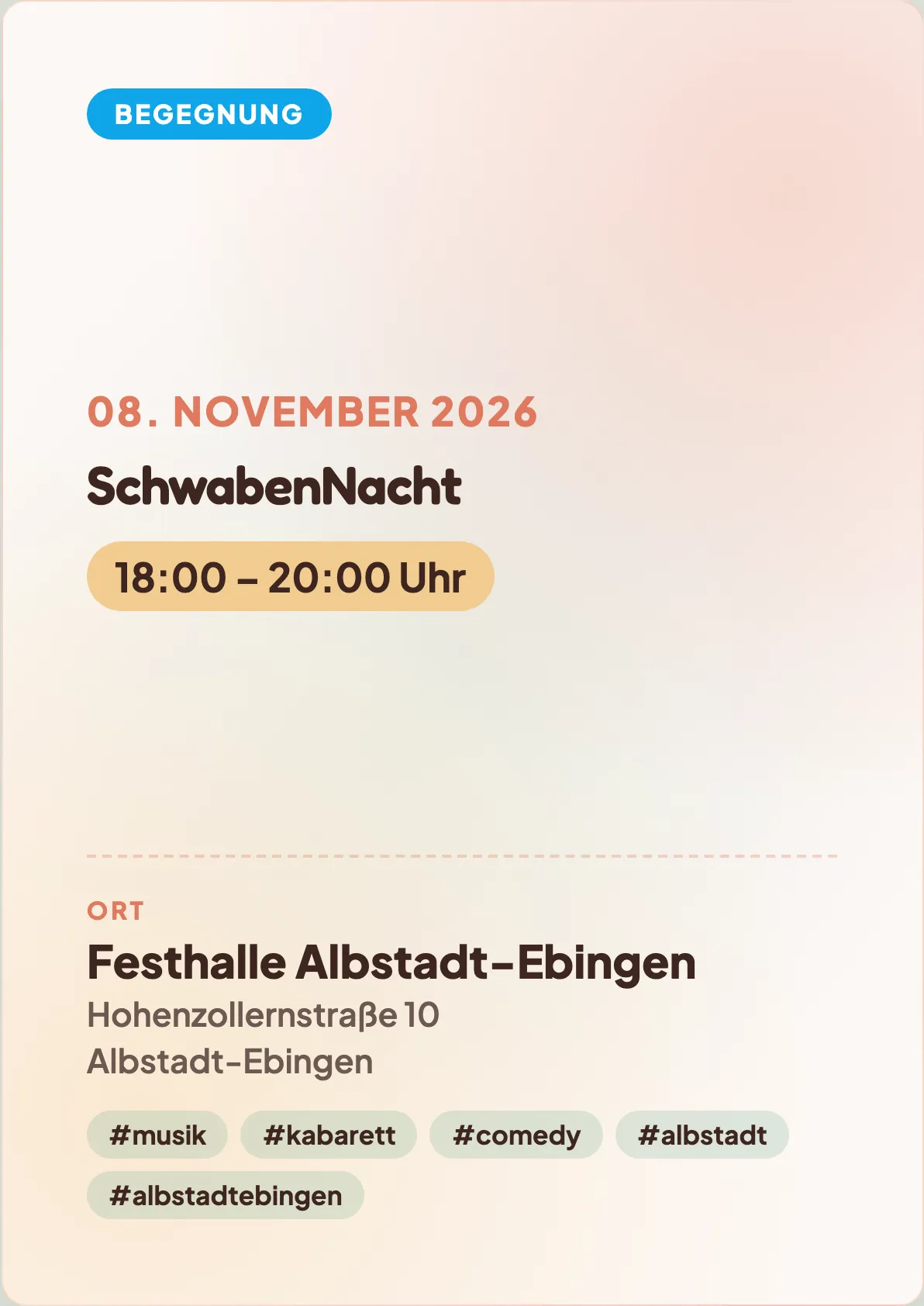 Veranstaltungsflyer