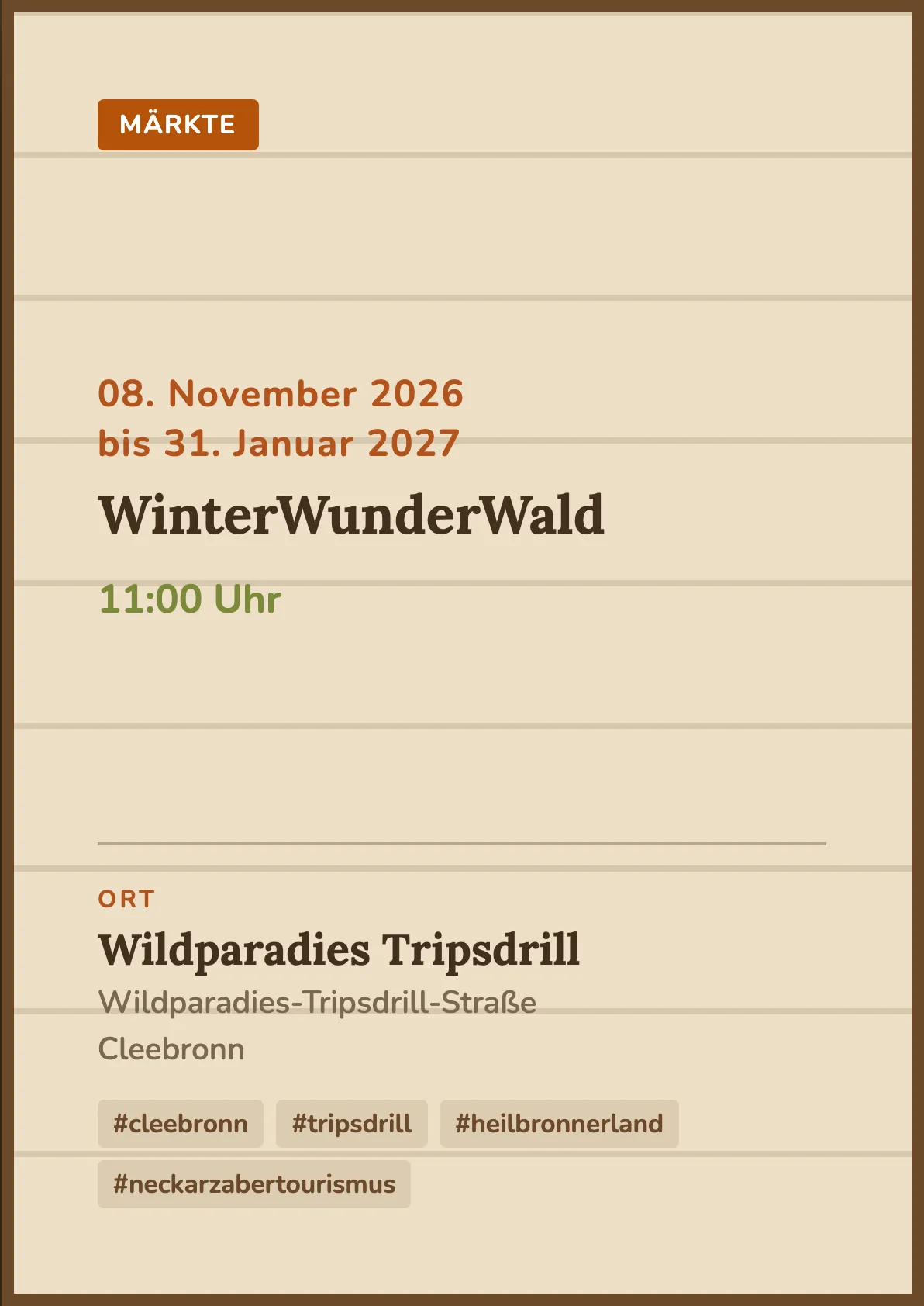 Veranstaltungsflyer