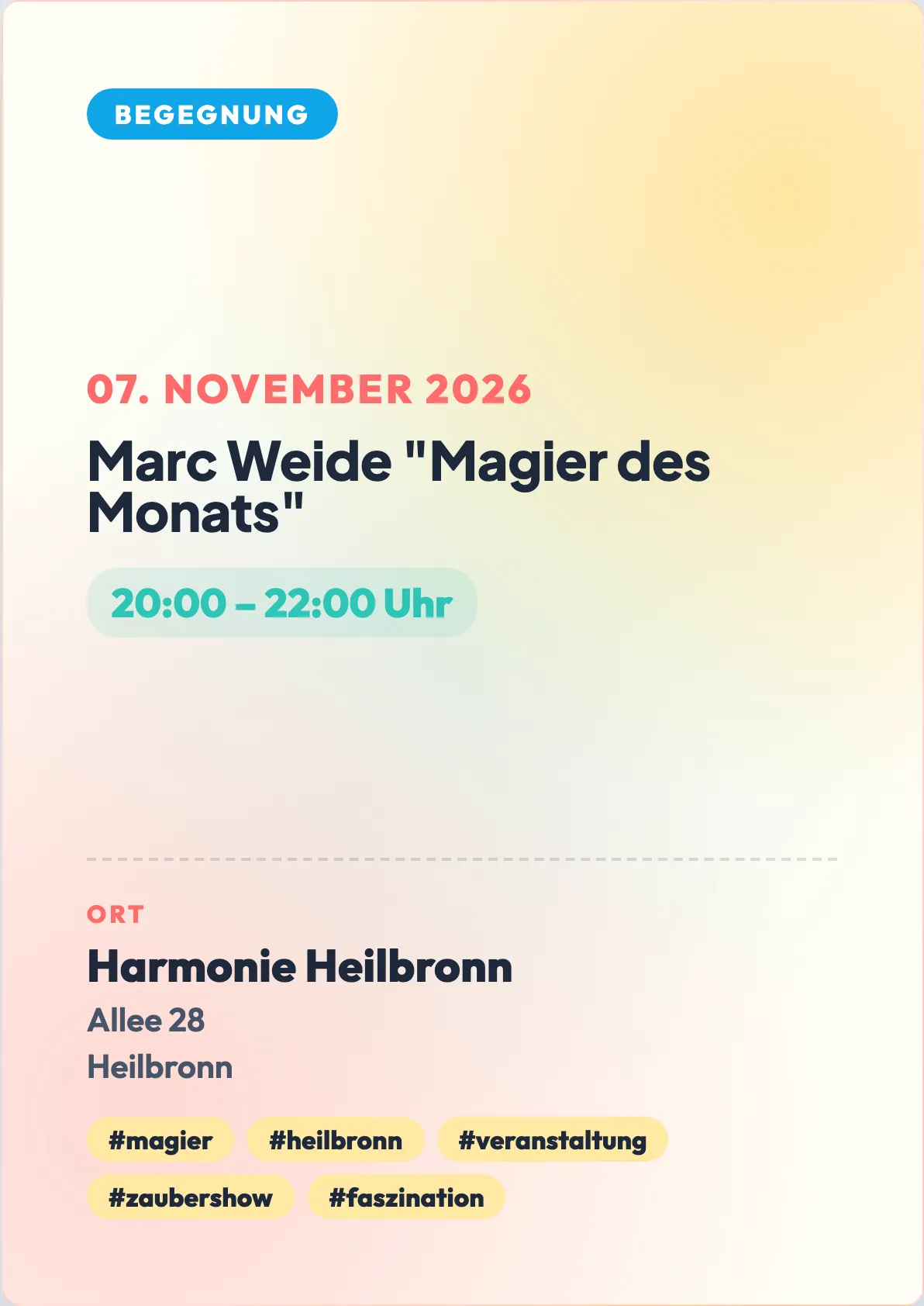 Veranstaltungsflyer