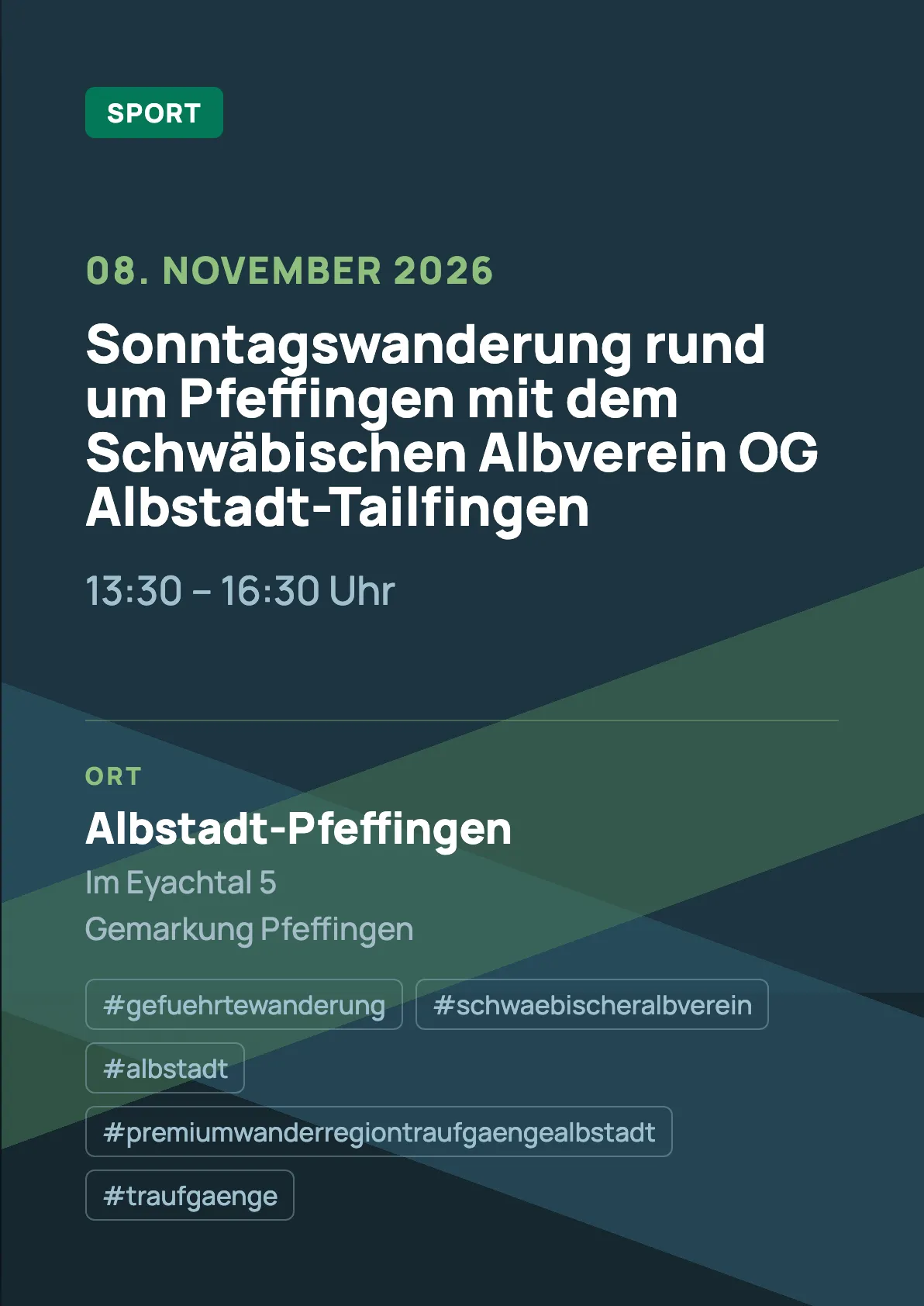 Veranstaltungsflyer