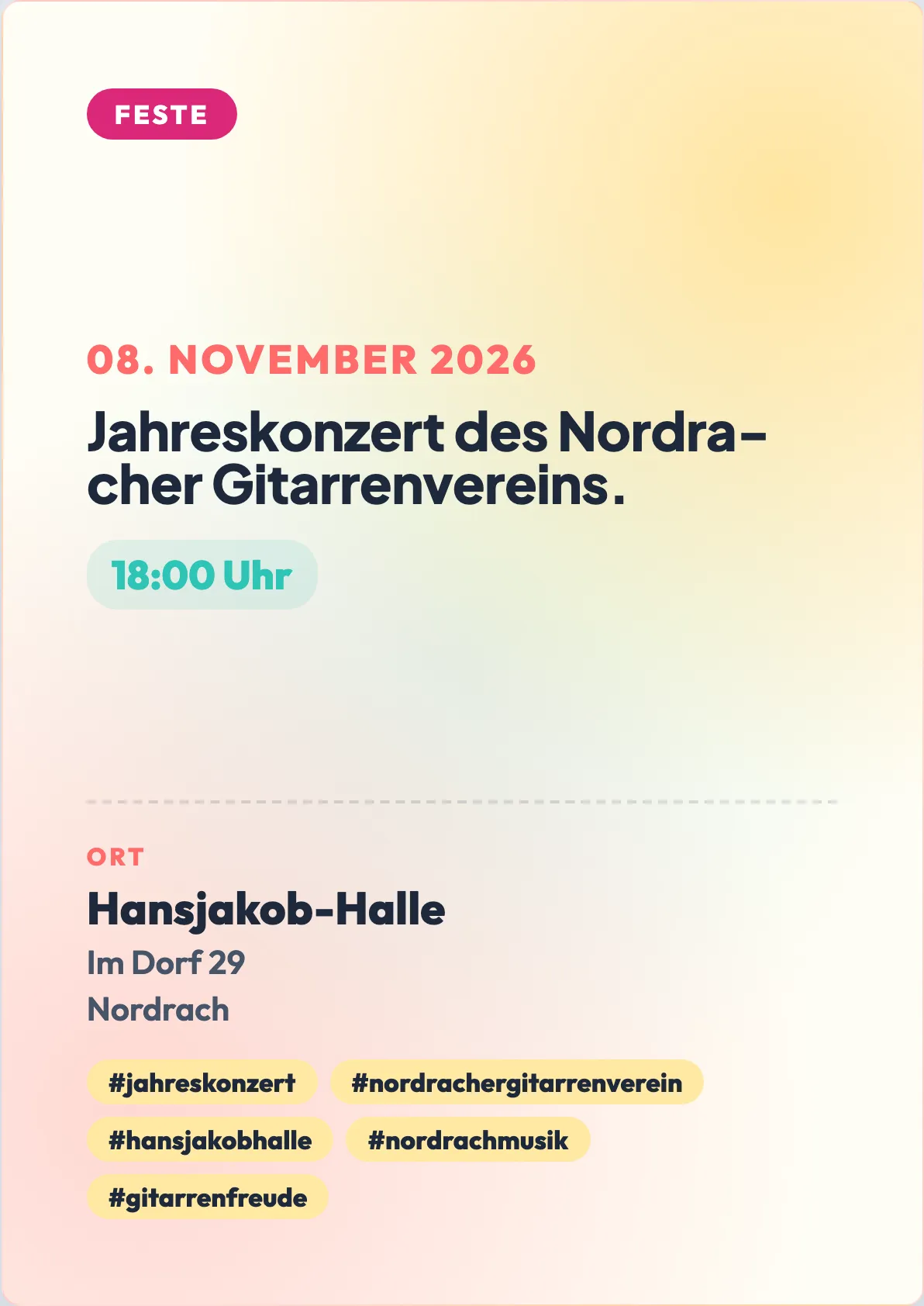 Veranstaltungsflyer