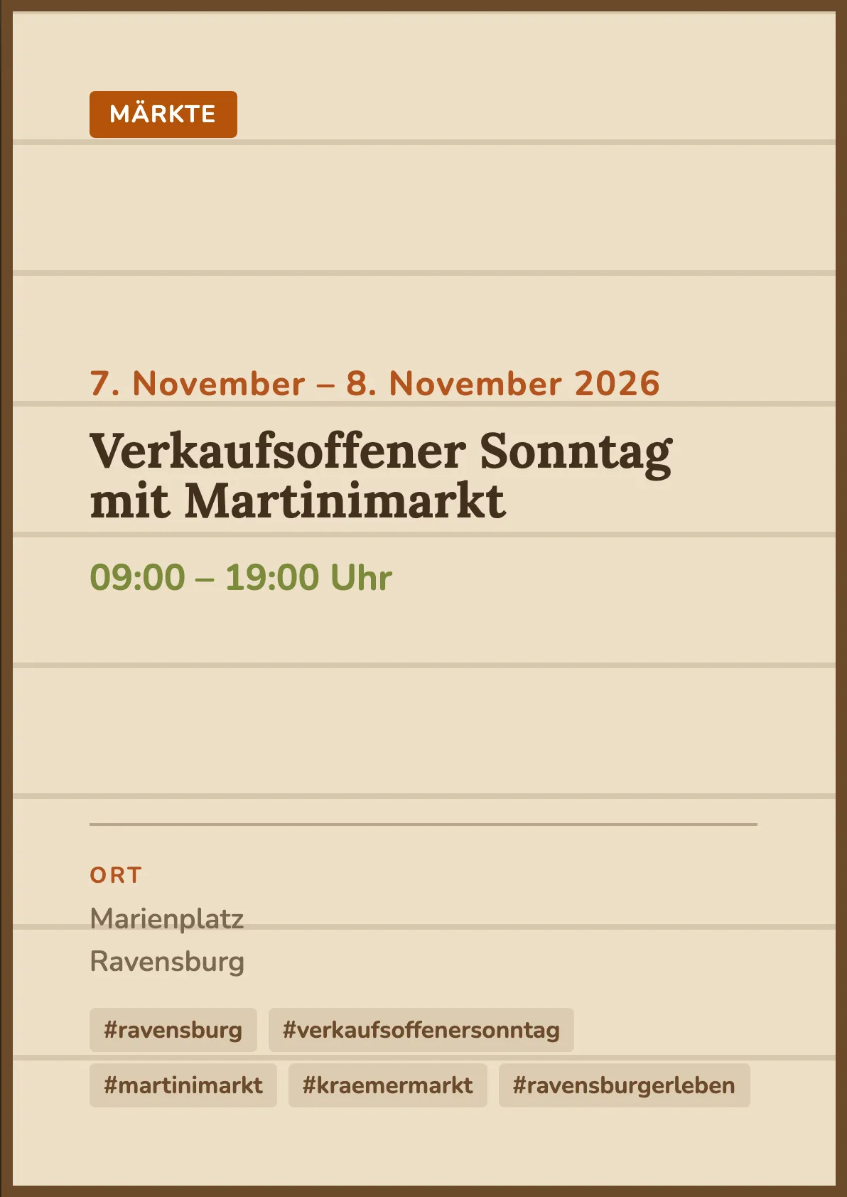 Veranstaltungsflyer
