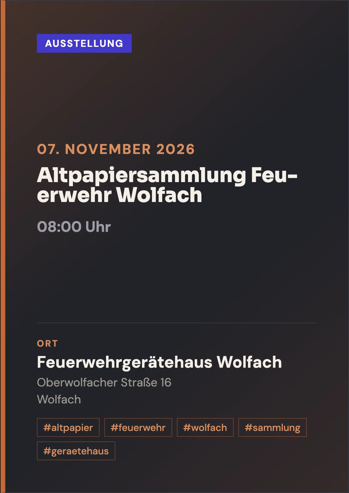 Veranstaltungsflyer