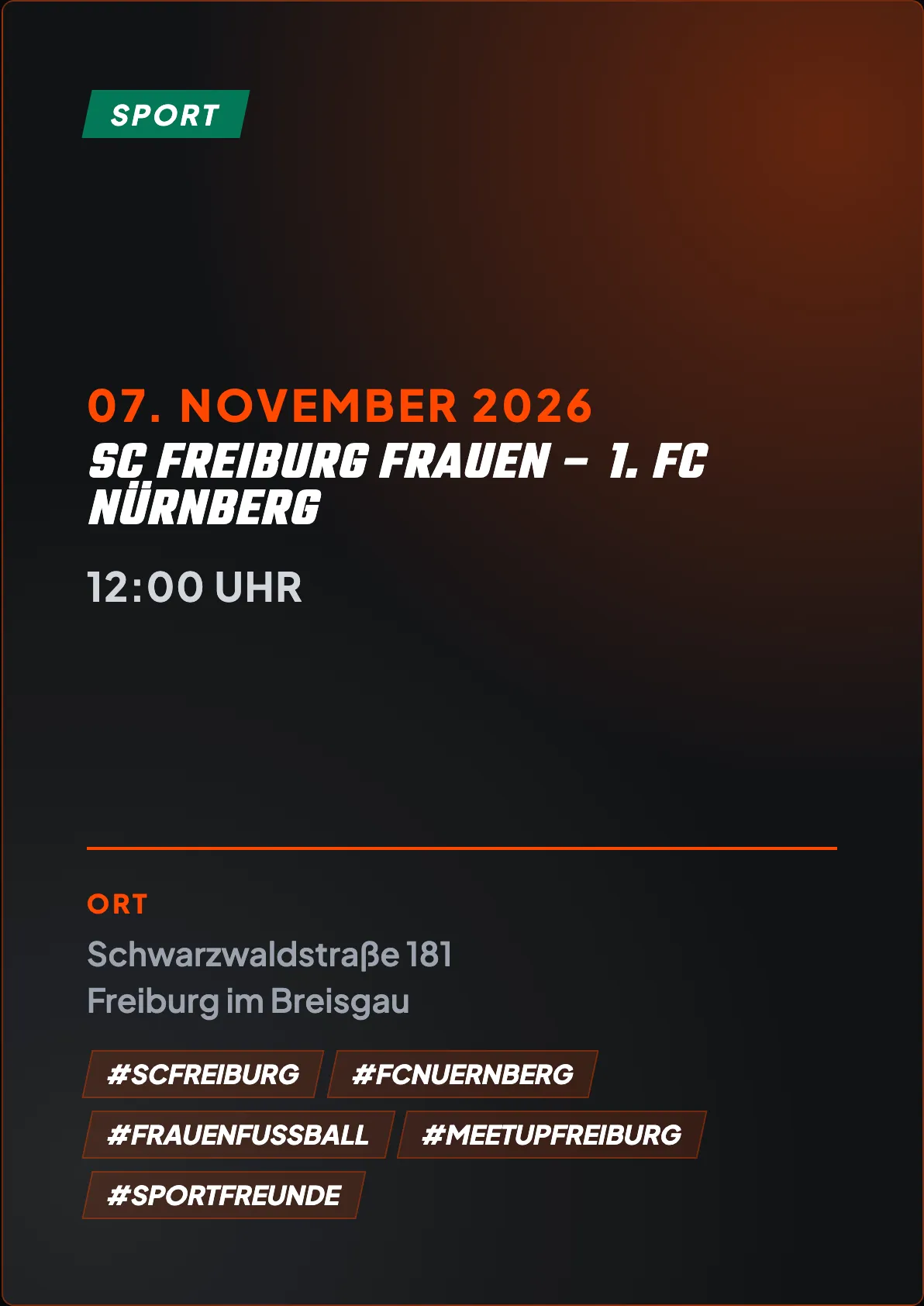Veranstaltungsflyer