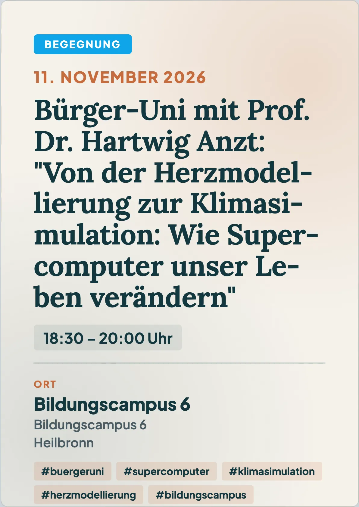 Veranstaltungsflyer