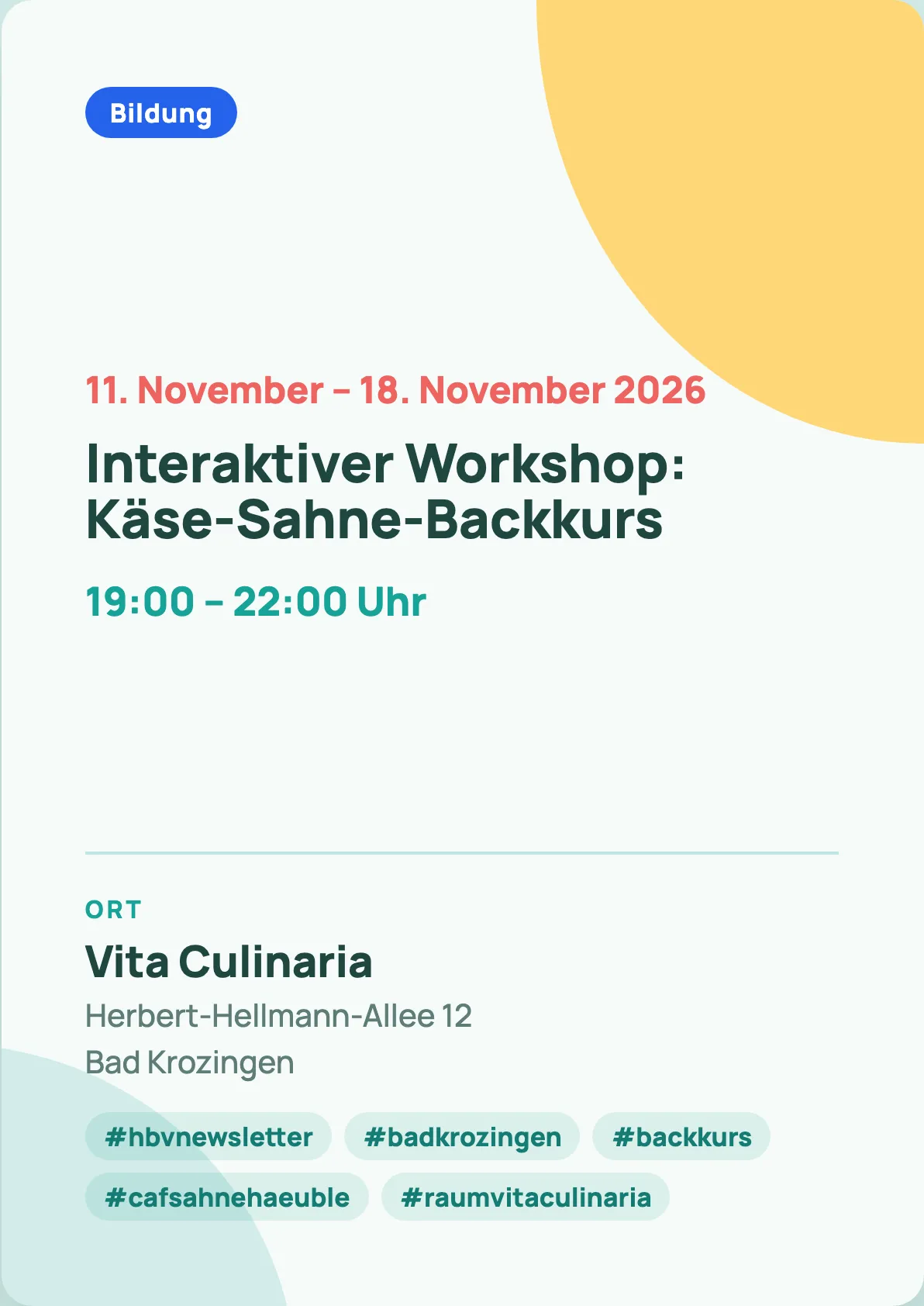 Veranstaltungsflyer