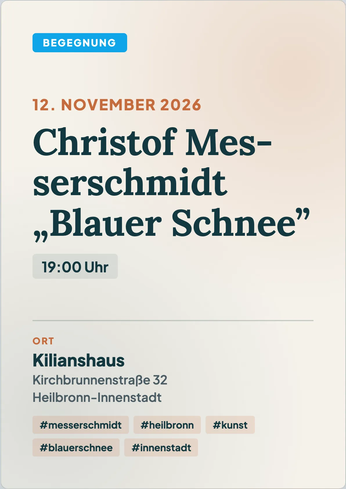 Veranstaltungsflyer