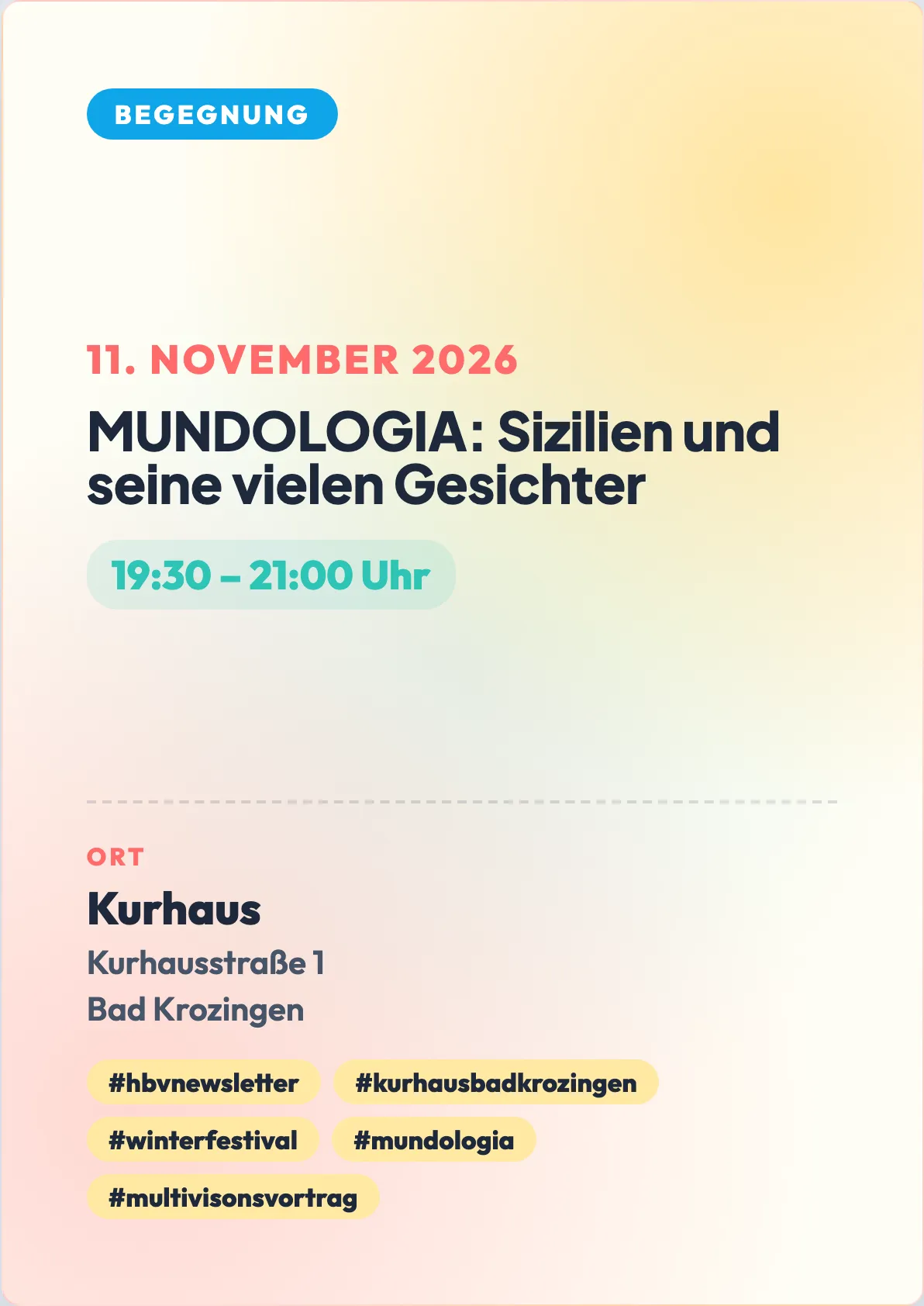 Veranstaltungsflyer