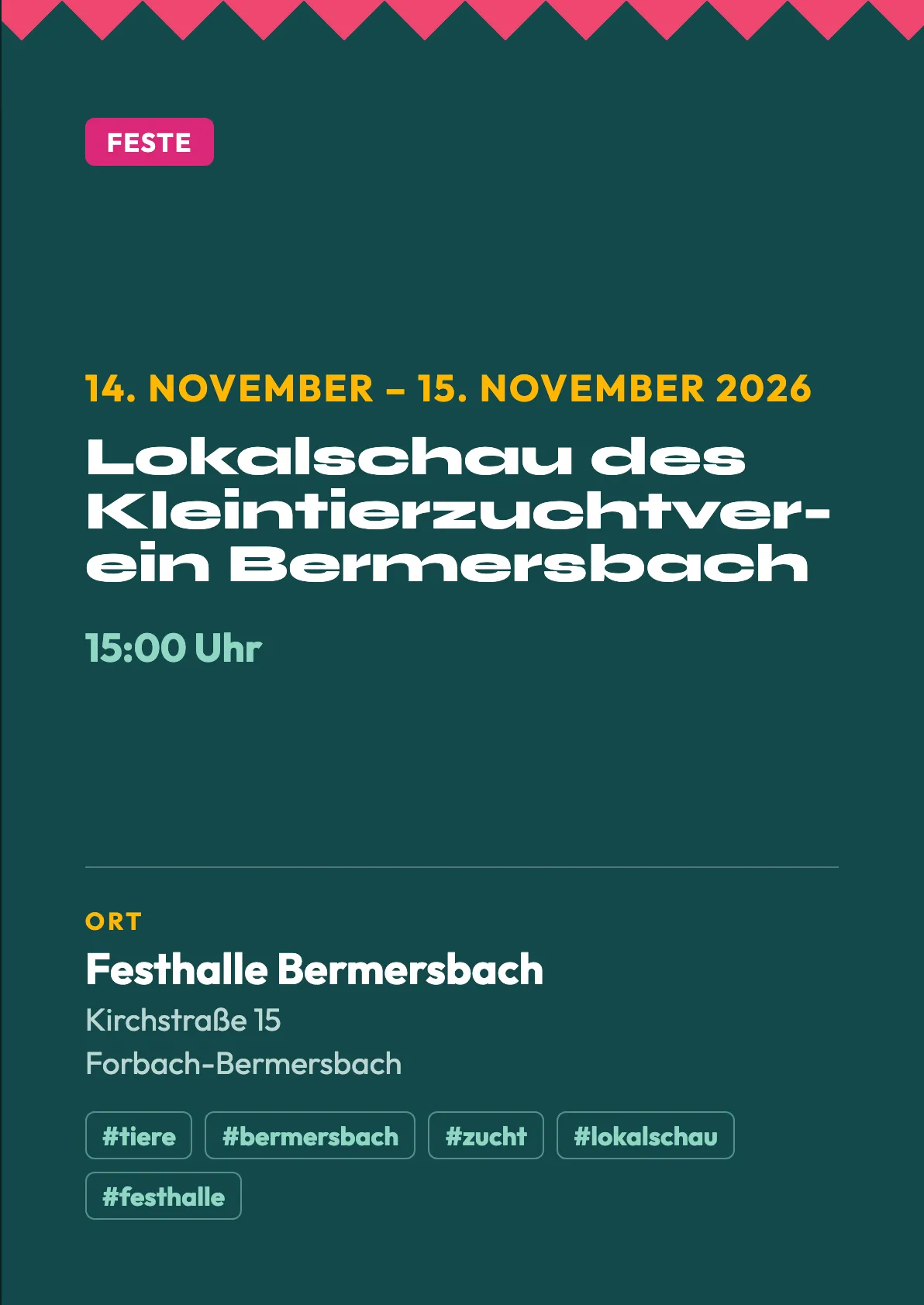 Veranstaltungsflyer
