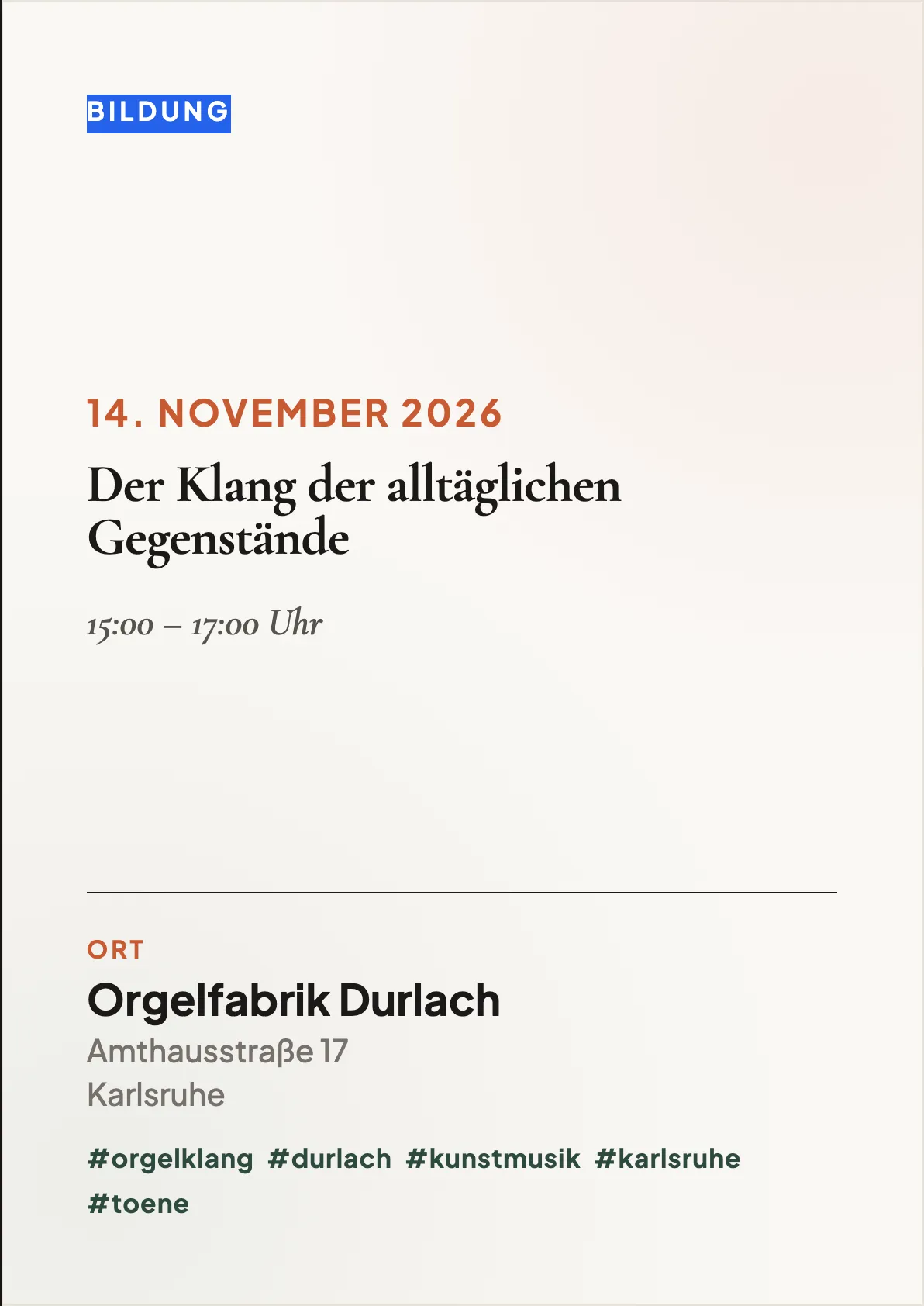 Veranstaltungsflyer