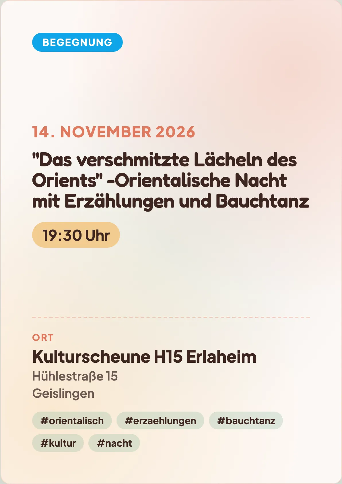 Veranstaltungsflyer