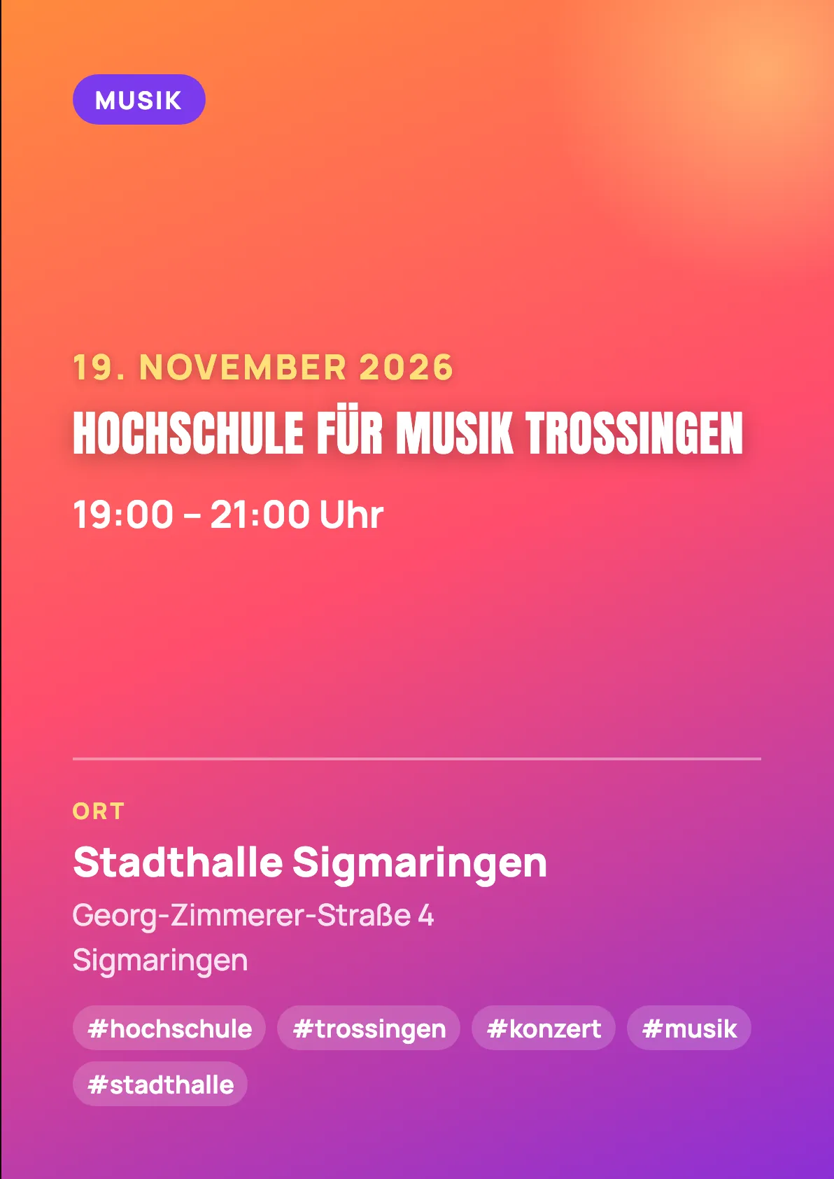 Veranstaltungsflyer