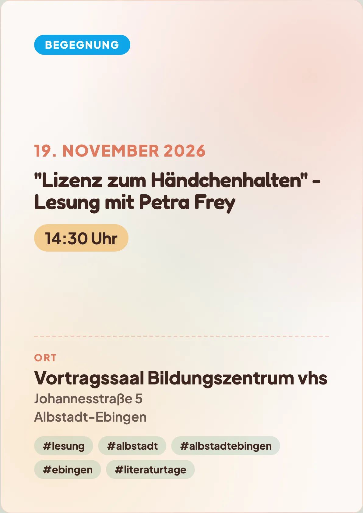 Veranstaltungsflyer