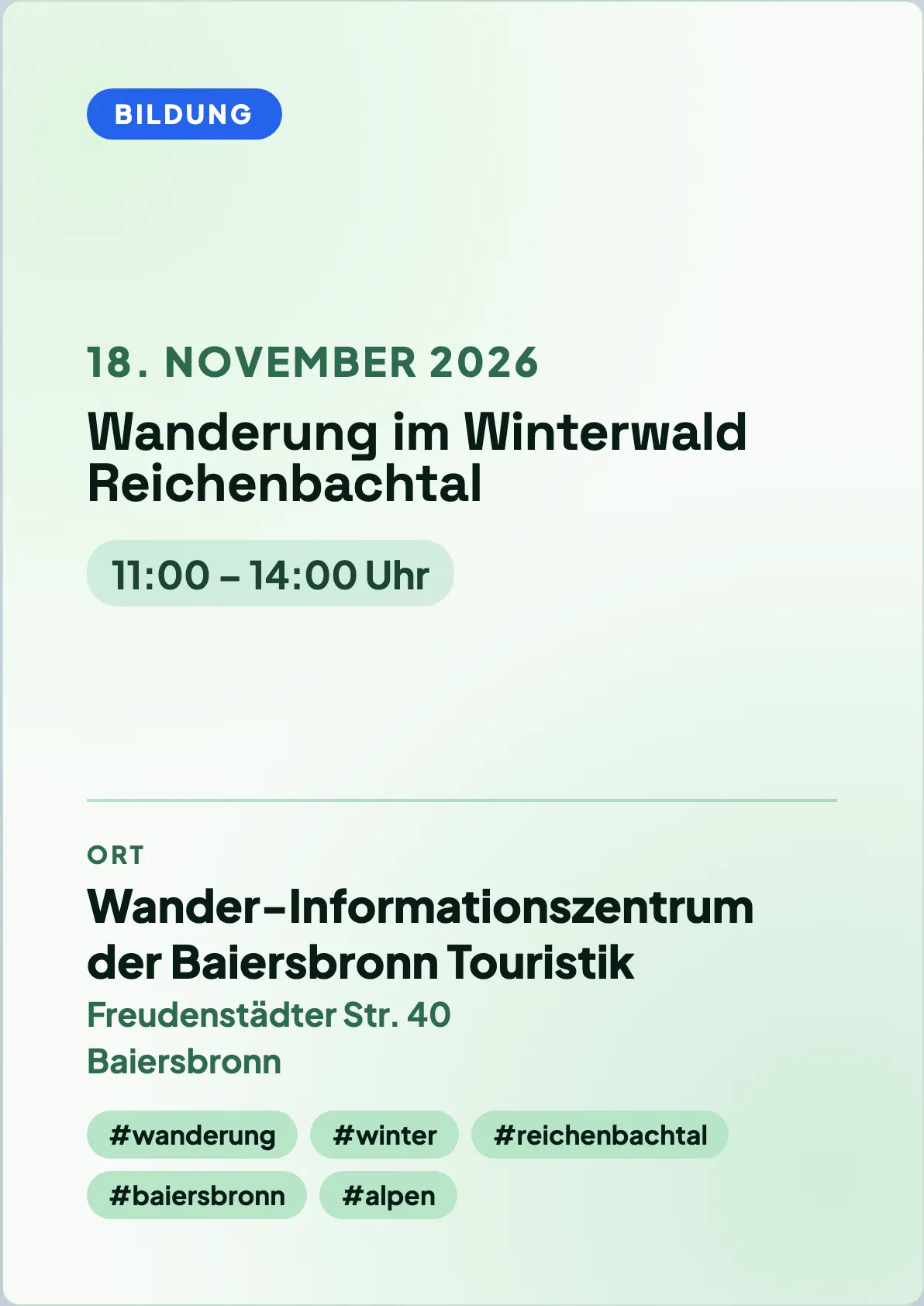 Veranstaltungsflyer