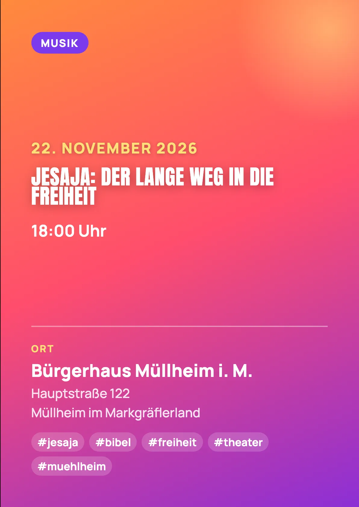 Veranstaltungsflyer