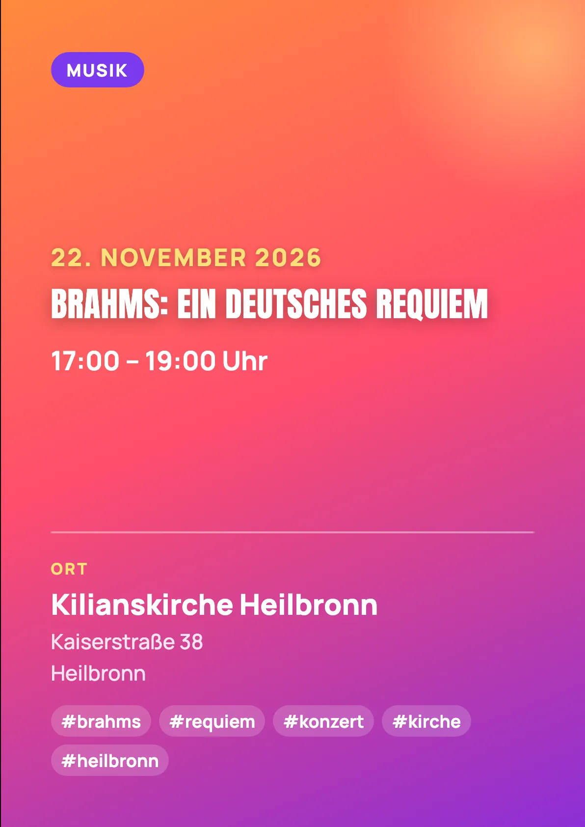 Veranstaltungsflyer
