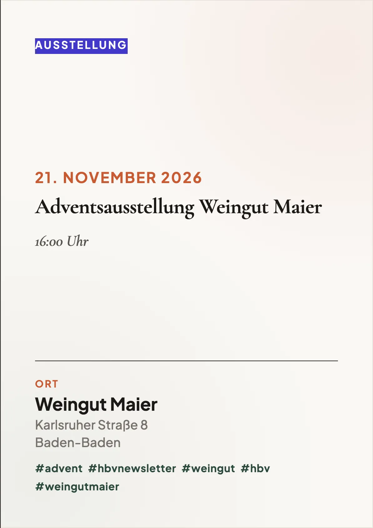 Veranstaltungsflyer