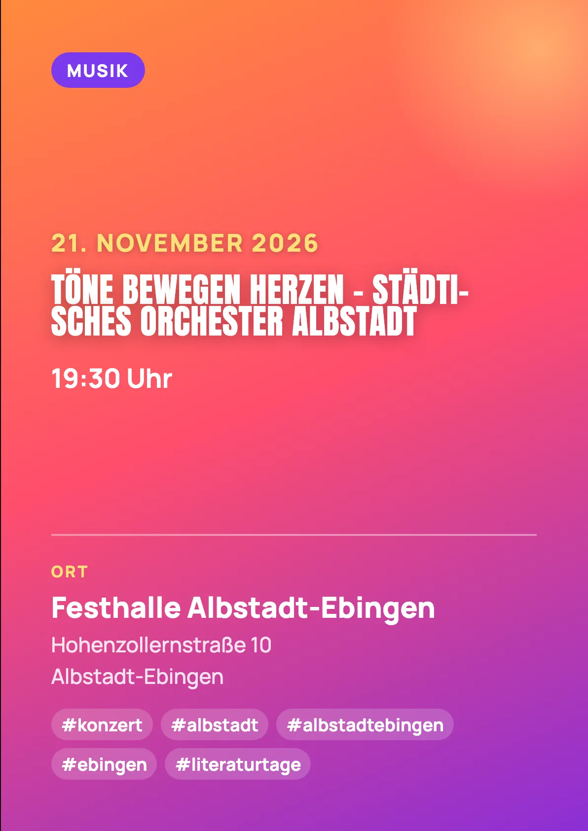 Veranstaltungsflyer