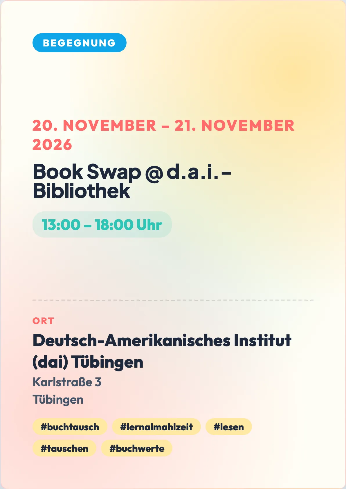 Veranstaltungsflyer