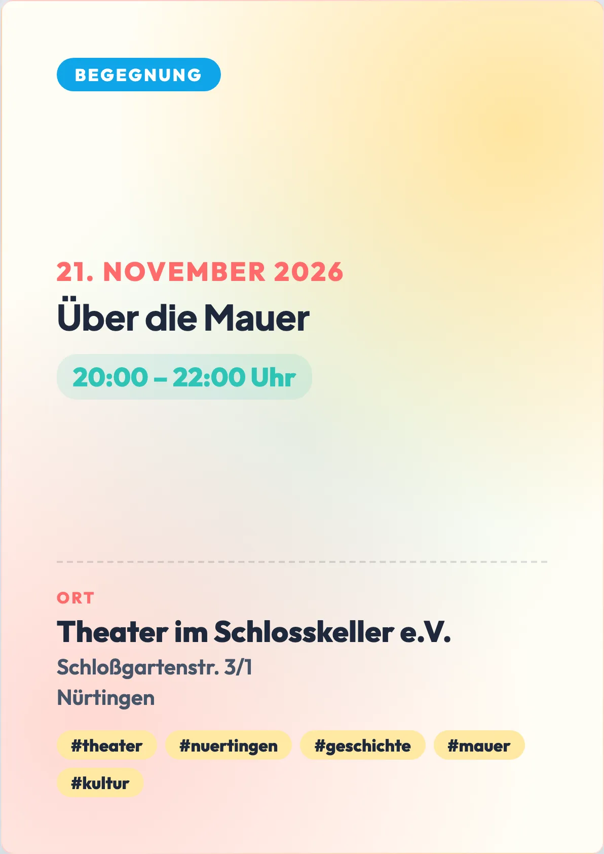 Veranstaltungsflyer