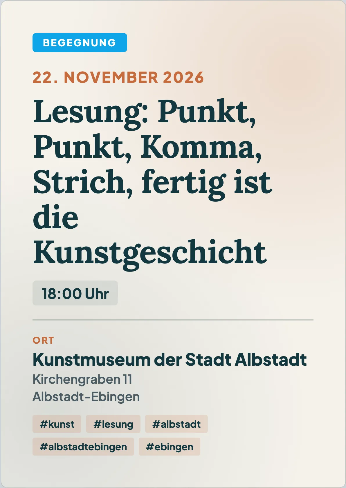 Veranstaltungsflyer