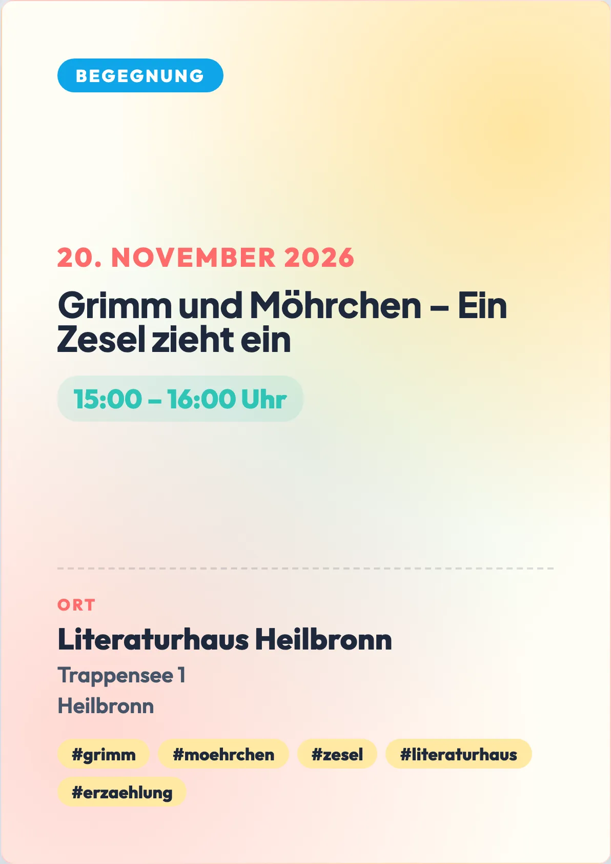 Veranstaltungsflyer